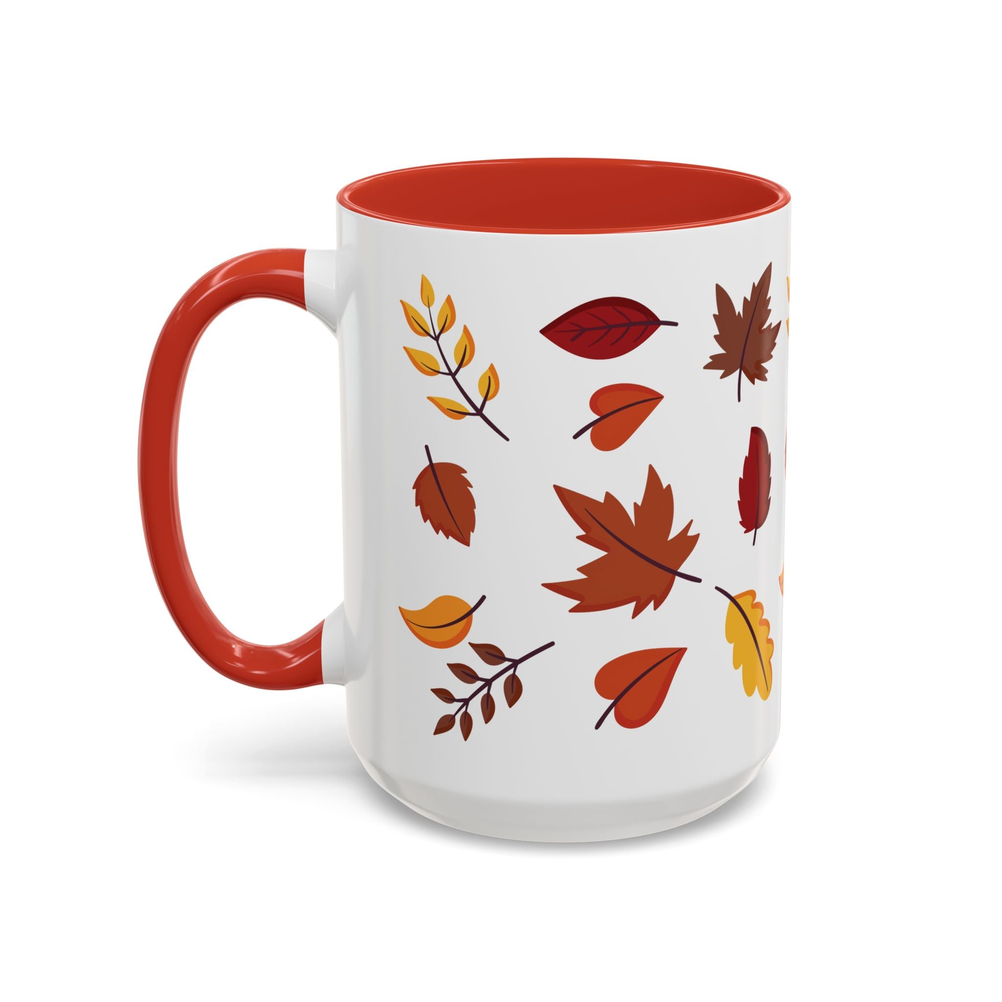 Autumn Leaves Accent Coffee Mug (11, 15oz)