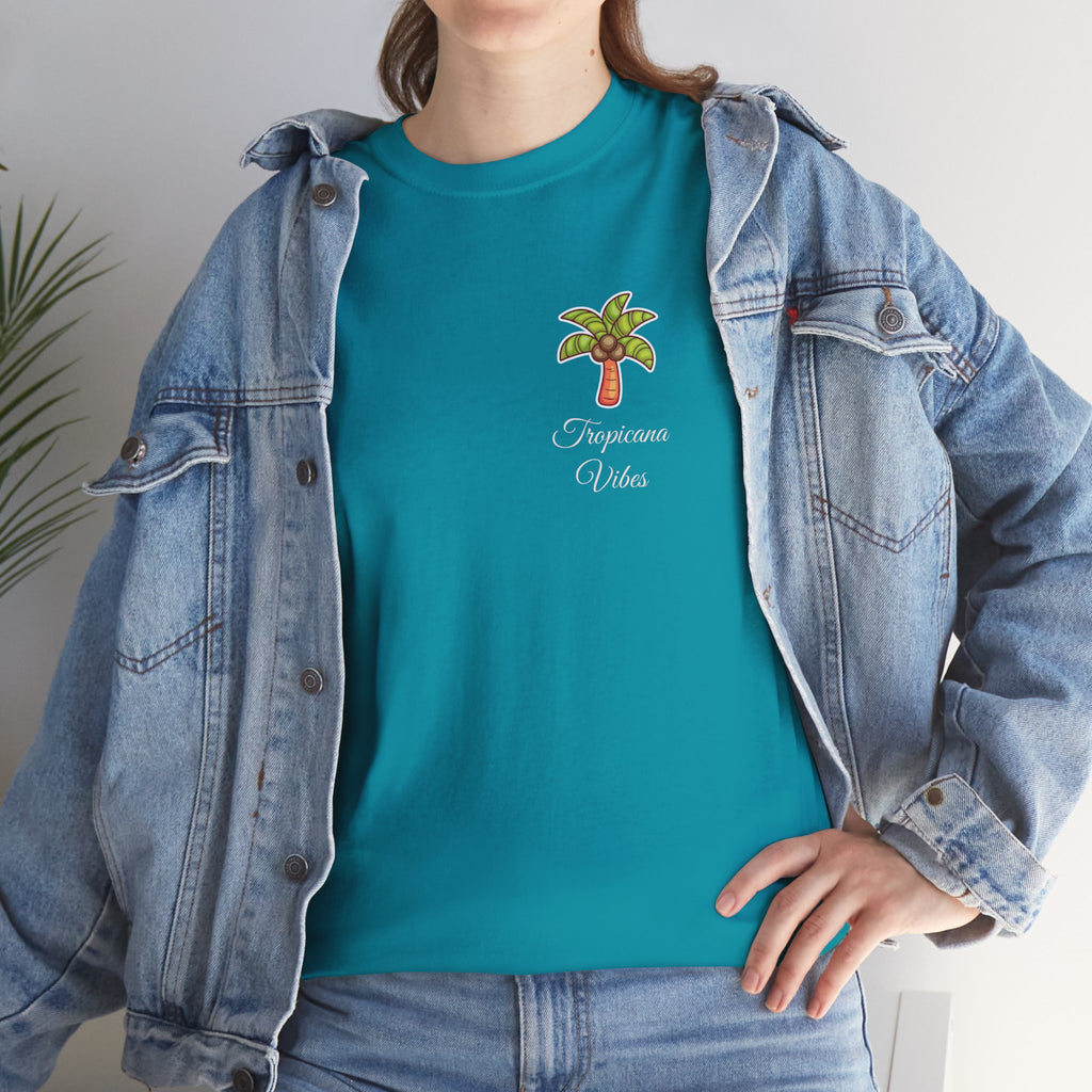 Tropicana Vibes T-Shirt — Tropical Palm Beach Graphic Tee