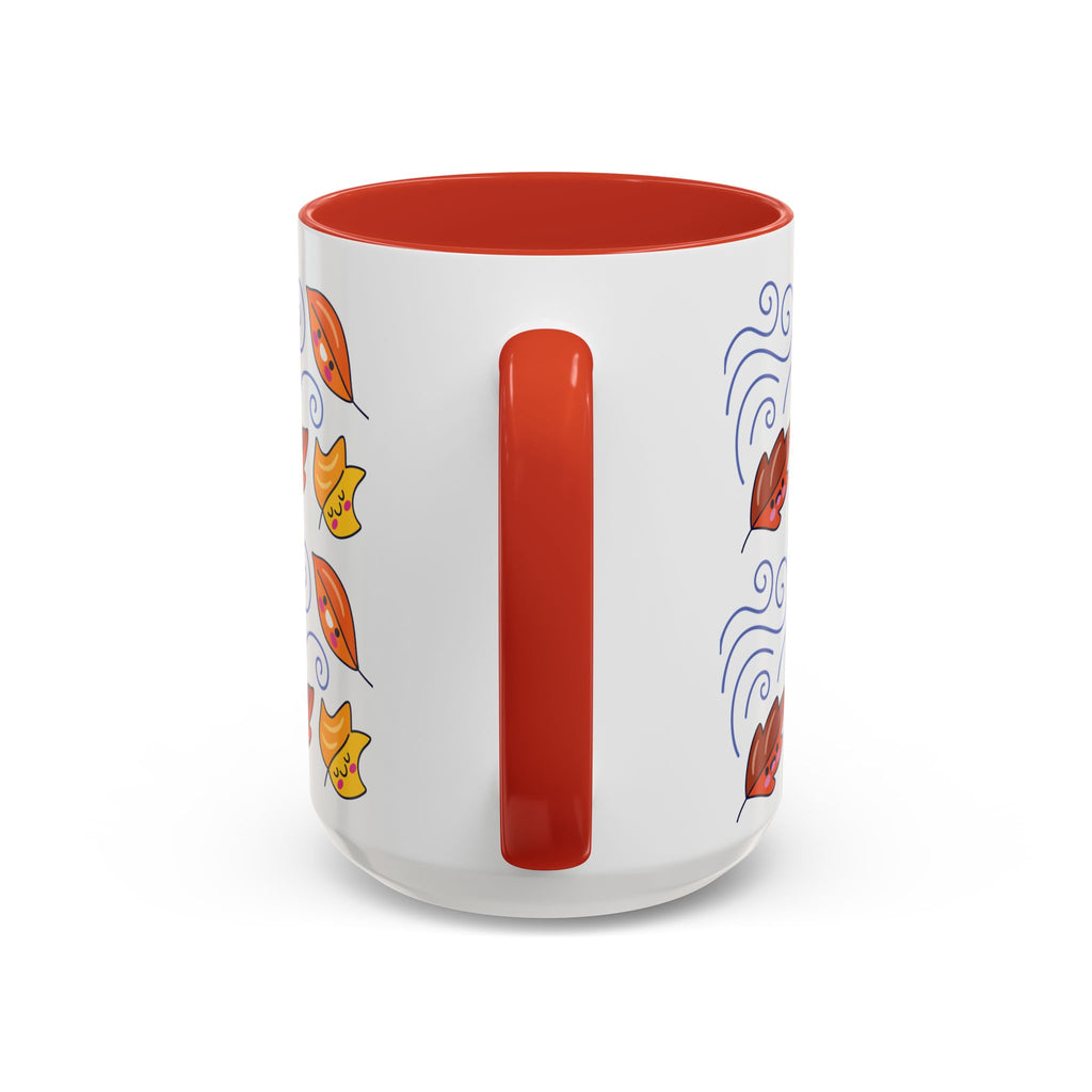 Leaves and Wind Accent Coffee Mug (11, 15oz)