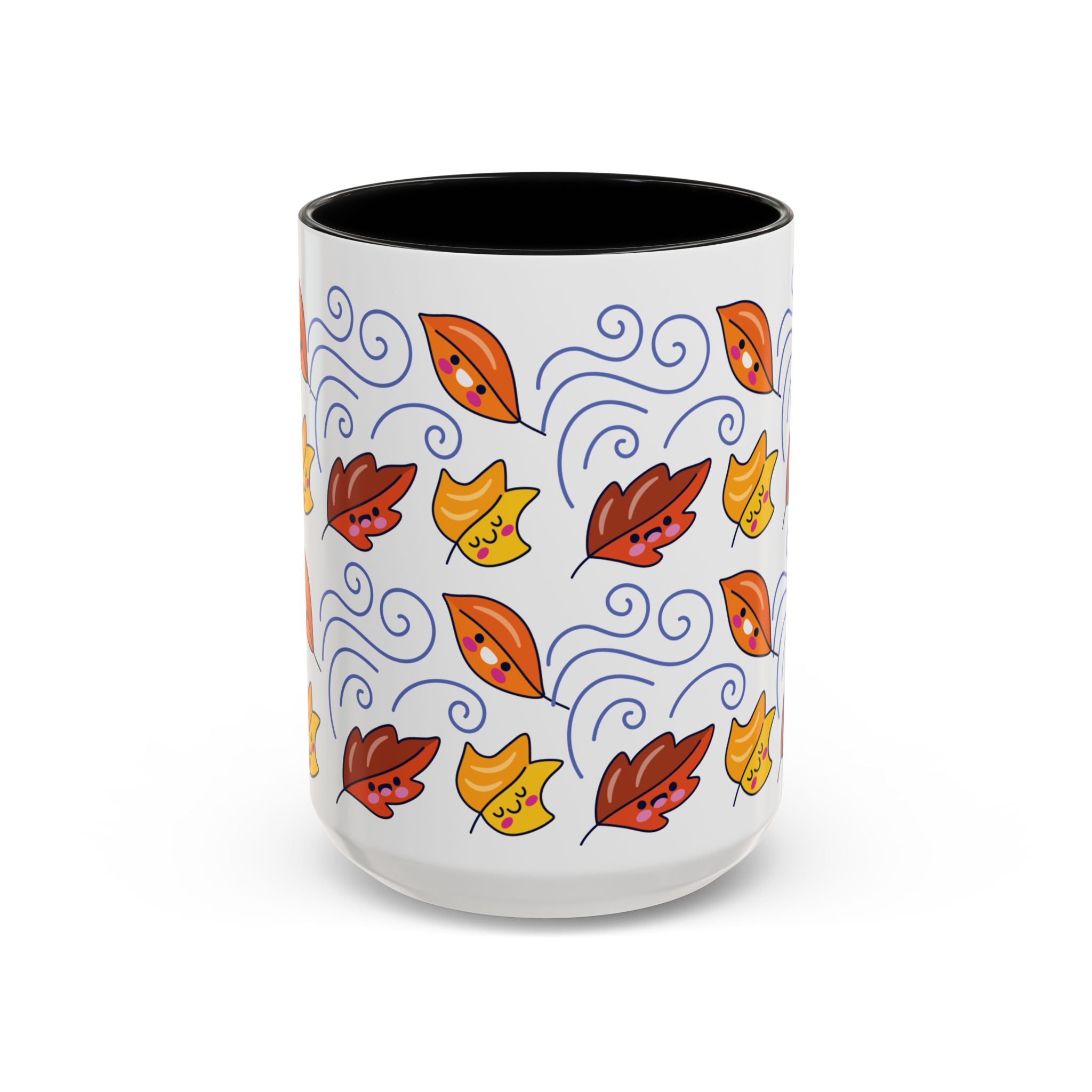 Leaves and Wind Accent Coffee Mug (11, 15oz)