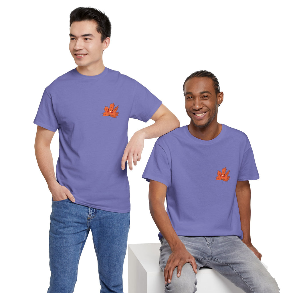 Cute Autumn Leaf Unisex Heavy Cotton Tee