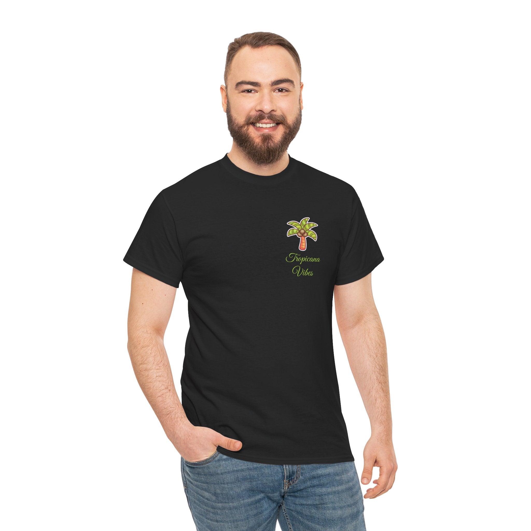 Tropicana Vibes T-Shirt — Tropical Palm Beach Graphic Tee