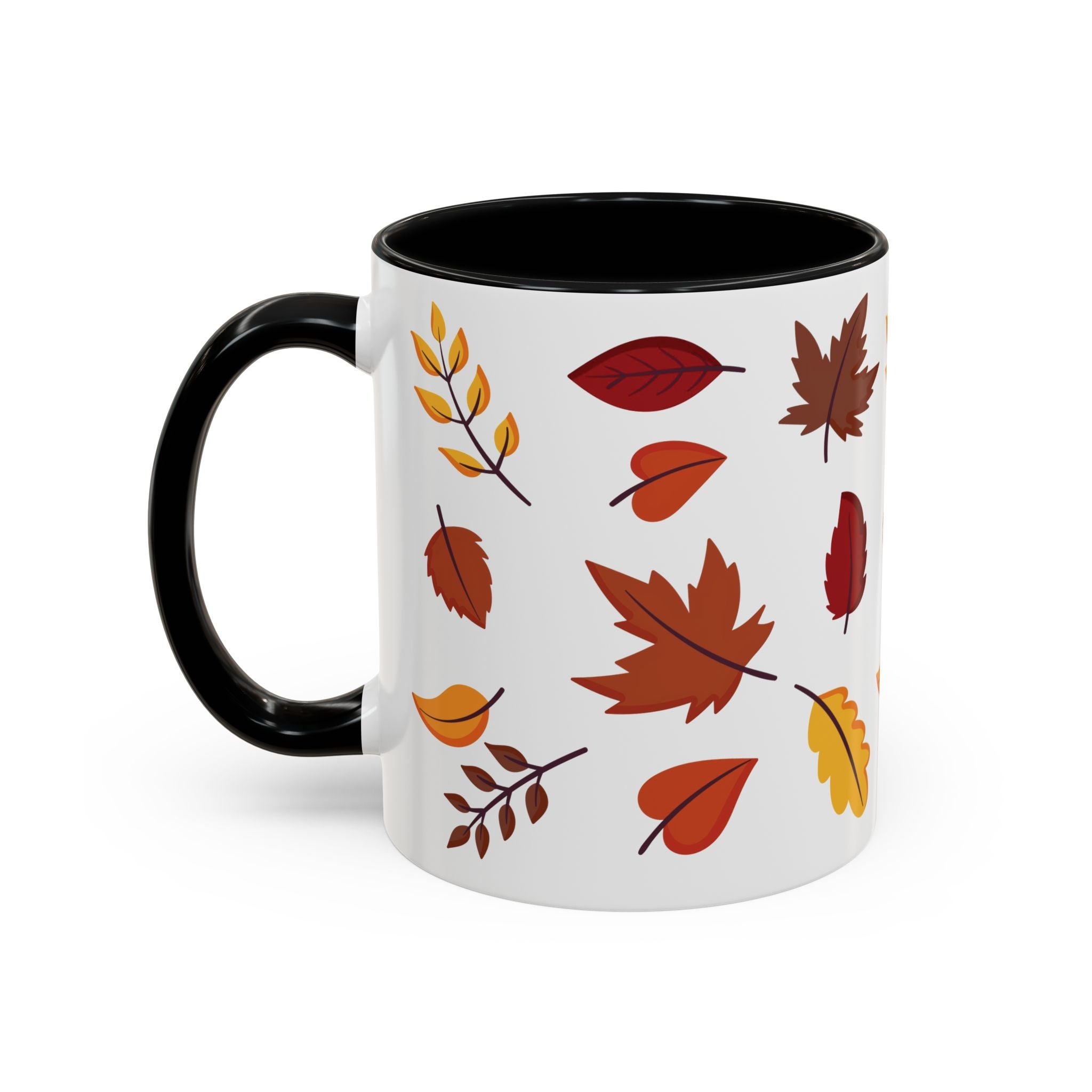 Autumn Leaves Accent Coffee Mug (11, 15oz)