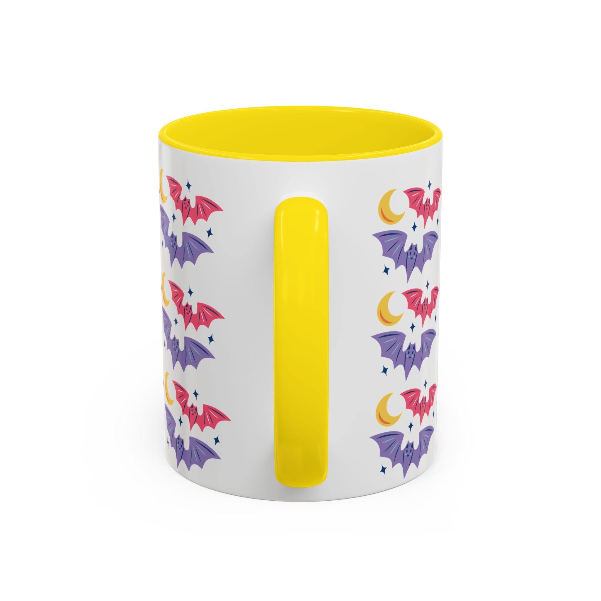 Cute Bats With Crescent Moon Accent Coffee Mug (11, 15oz)