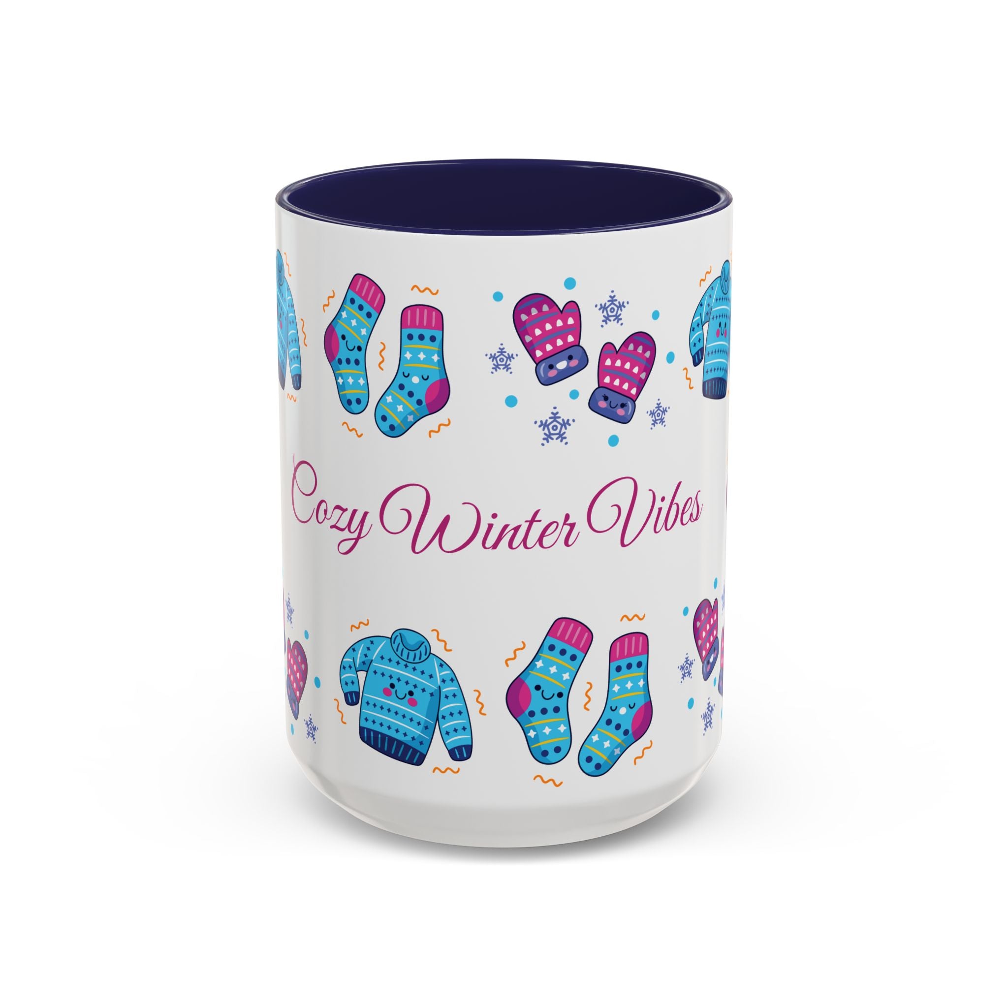 Cozy Winter Vibes Accent Coffee Mug — 11/15oz