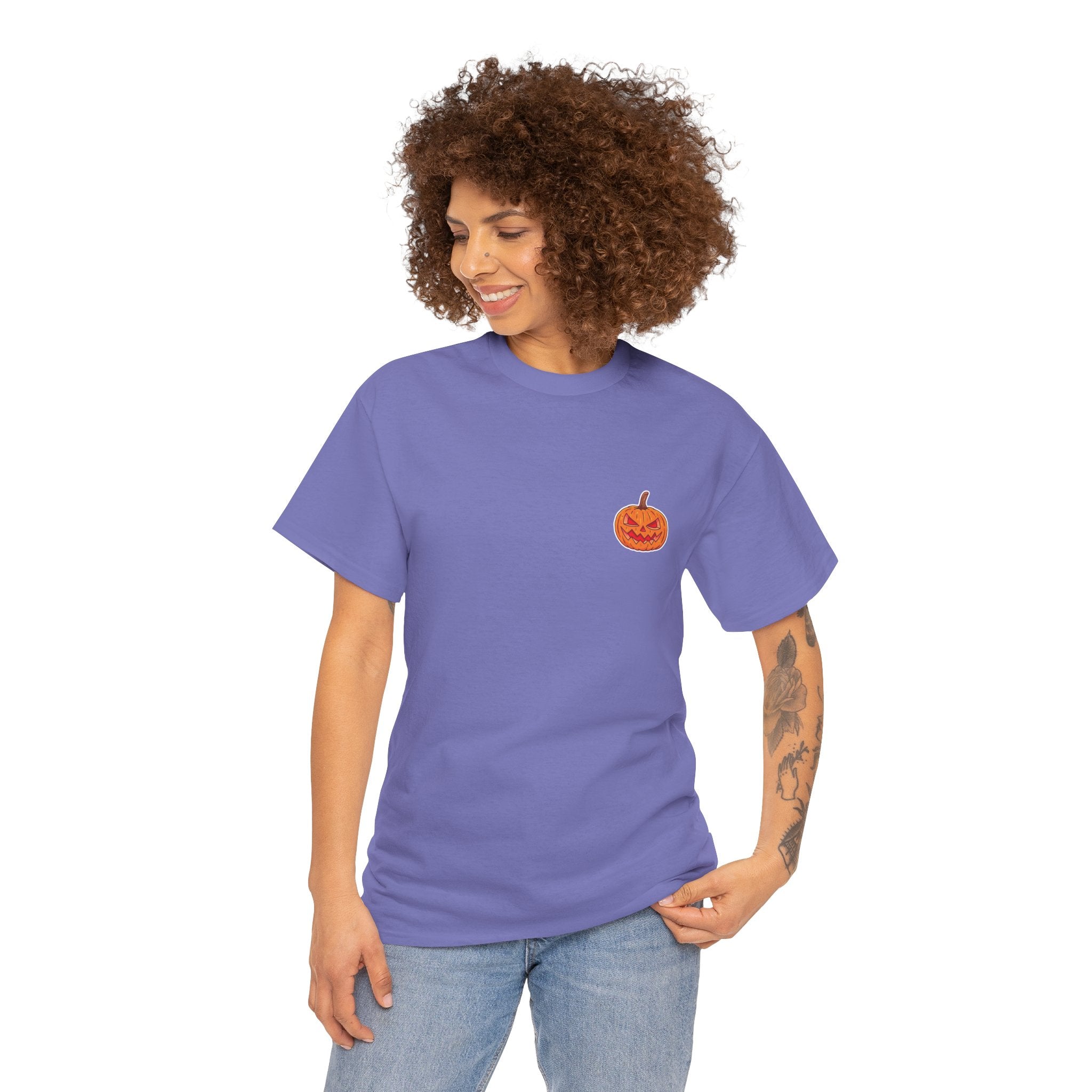 Spooky Pumpkin Unisex Heavy Cotton Tee