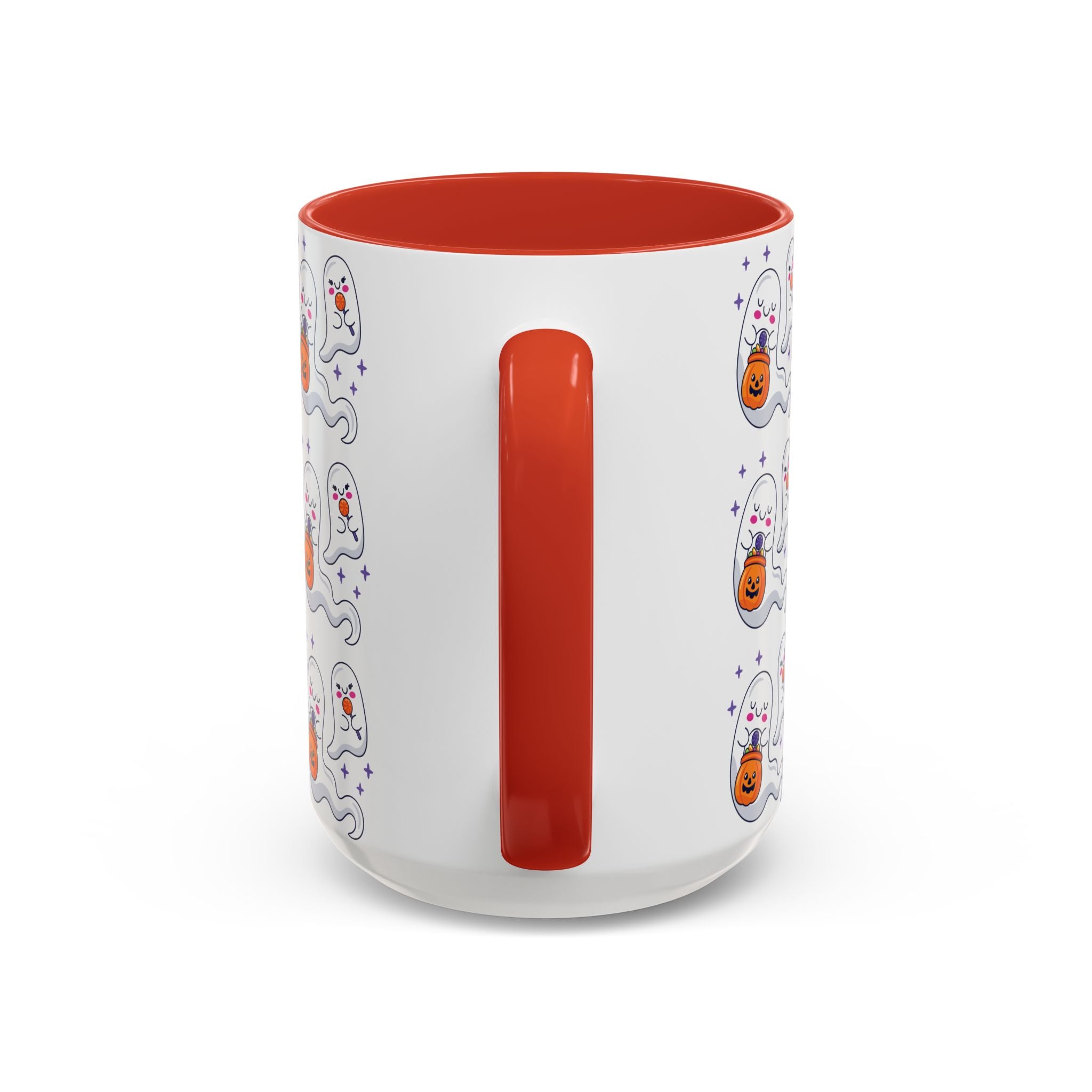 Halloween Ghosts Holding Treats Accent Coffee Mug (11, 15oz)