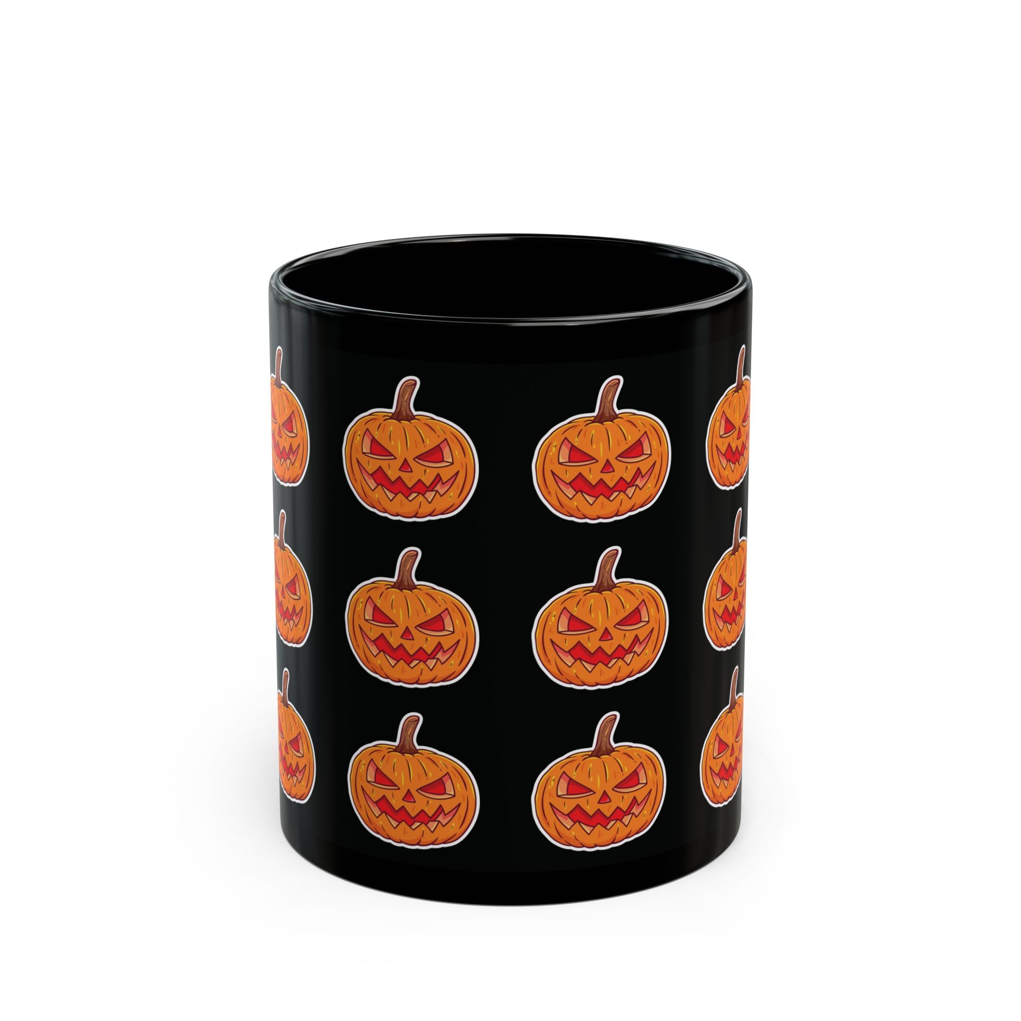 Spooky Pumpkin Black Mug (11oz, 15oz)