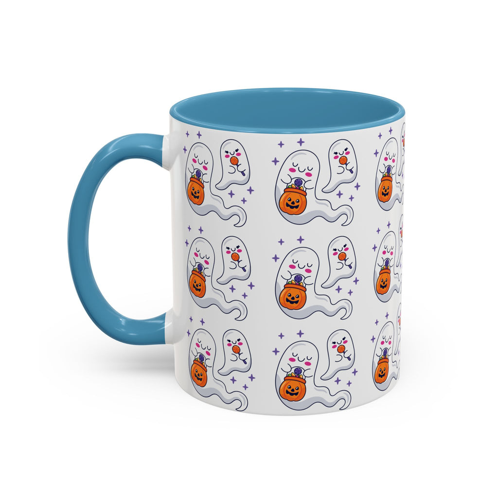 Halloween Ghosts Holding Treats Accent Coffee Mug (11, 15oz)