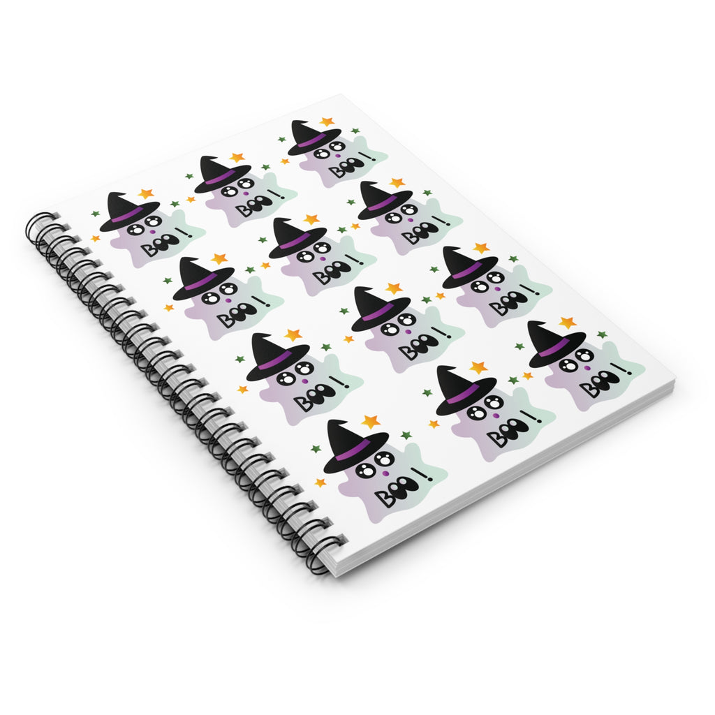 Little Ghost-Witch Spiral Notebook - Ruled Line