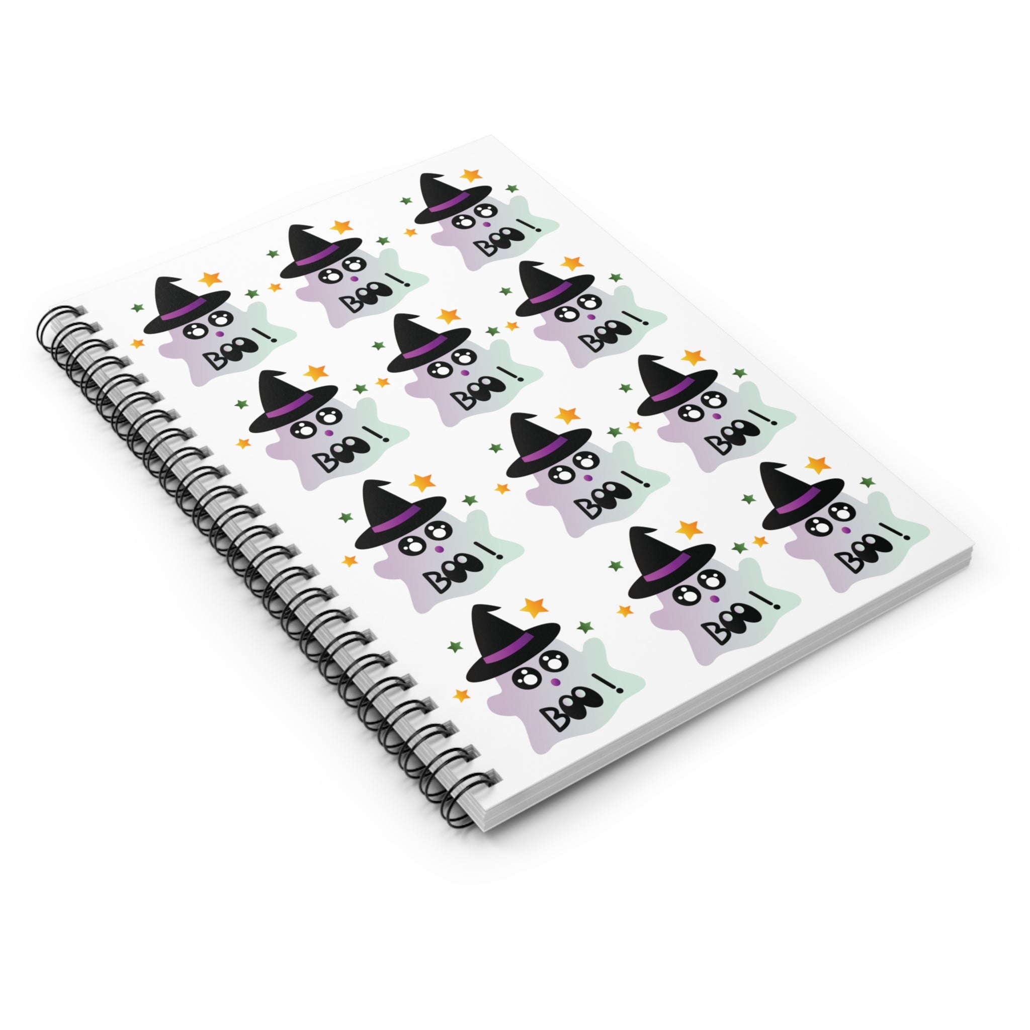 Little Ghost-Witch Spiral Notebook - Ruled Line