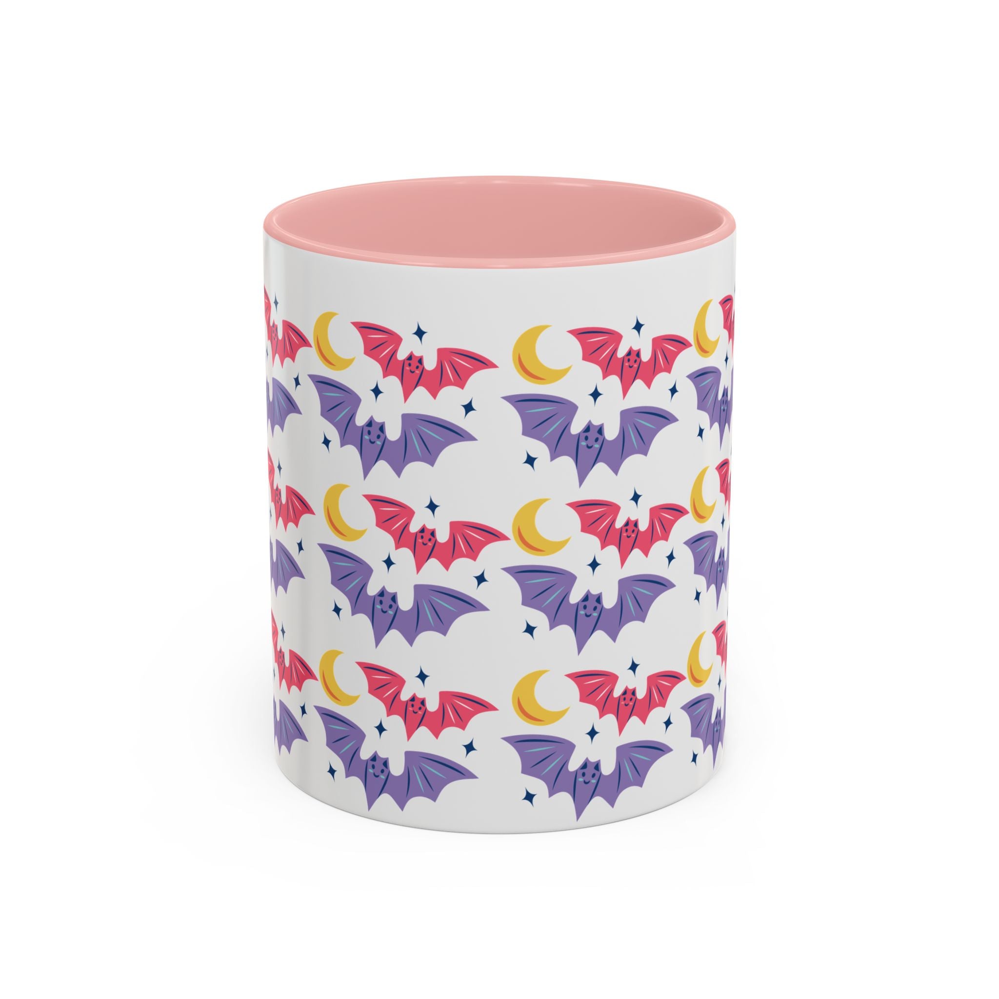 Cute Bats With Crescent Moon Accent Coffee Mug (11, 15oz)