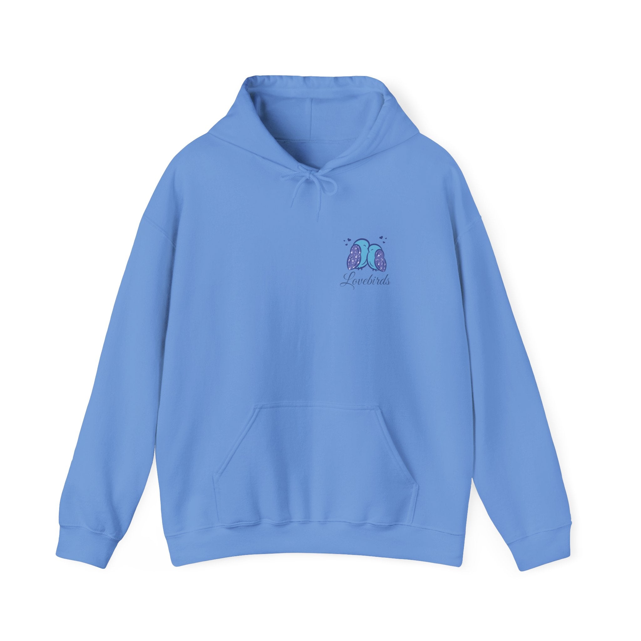 ''Lovebirds'' Hoodie — Cute Blue Lovebirds Hooded Sweatshirt