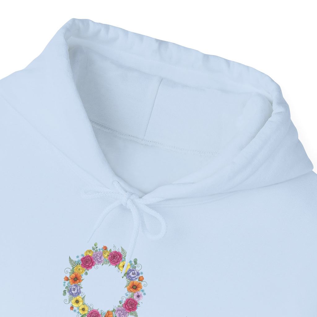''Spring State of Mind'' Hoodie —  Floral Wreath Spring Pullover
