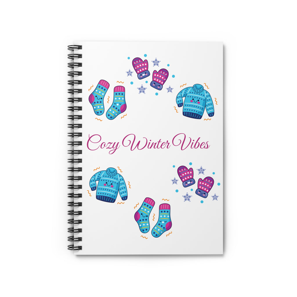 Cozy Winter Vibes Spiral Notebook — Ruled Line