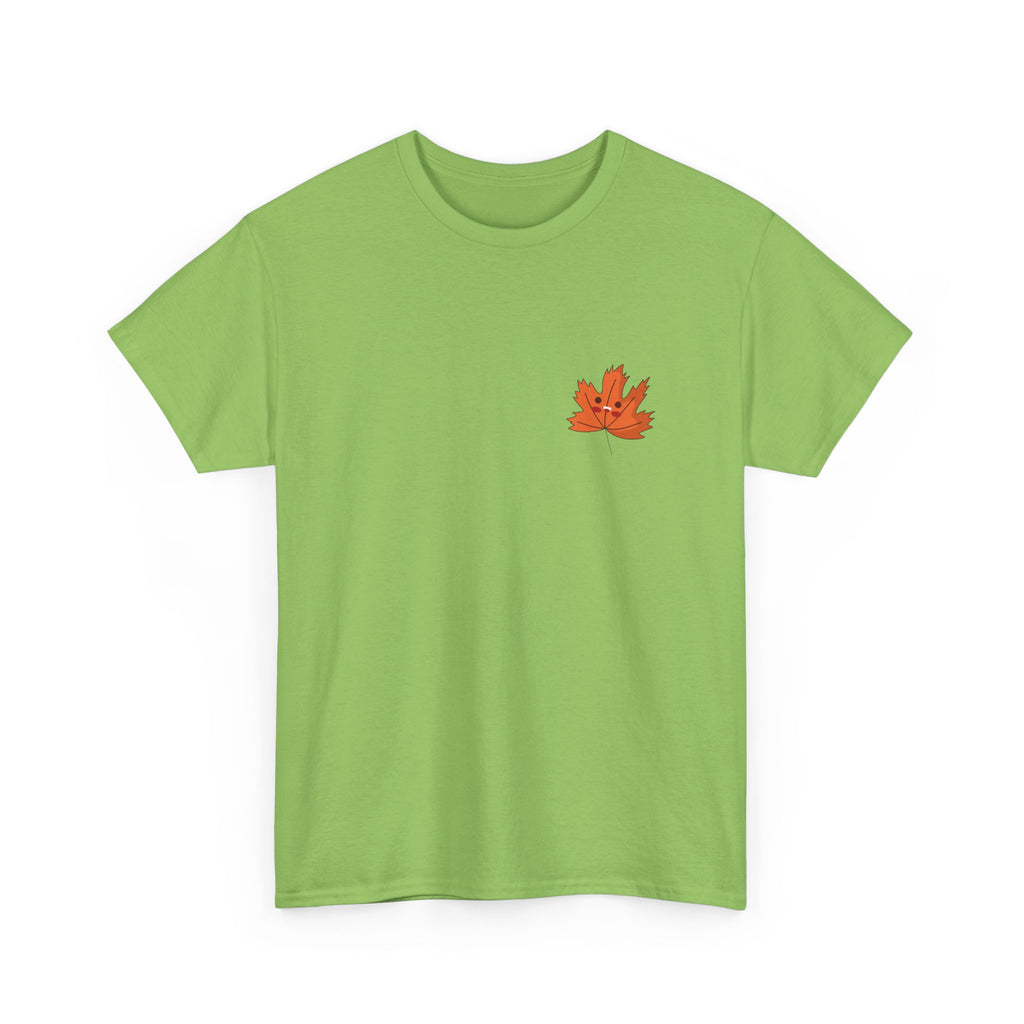 Cute Autumn Leaf Unisex Heavy Cotton Tee