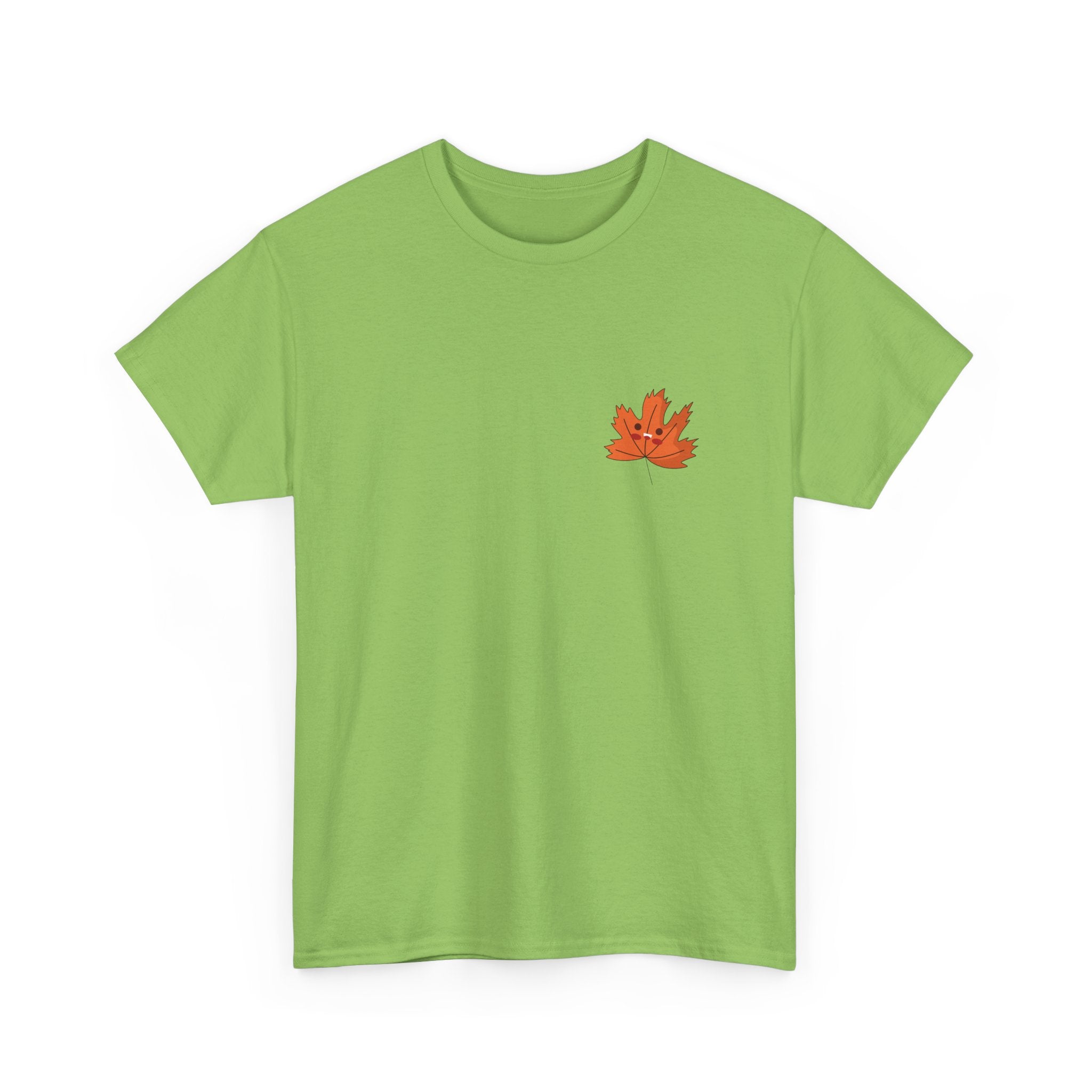 Cute Autumn Leaf Unisex Heavy Cotton Tee