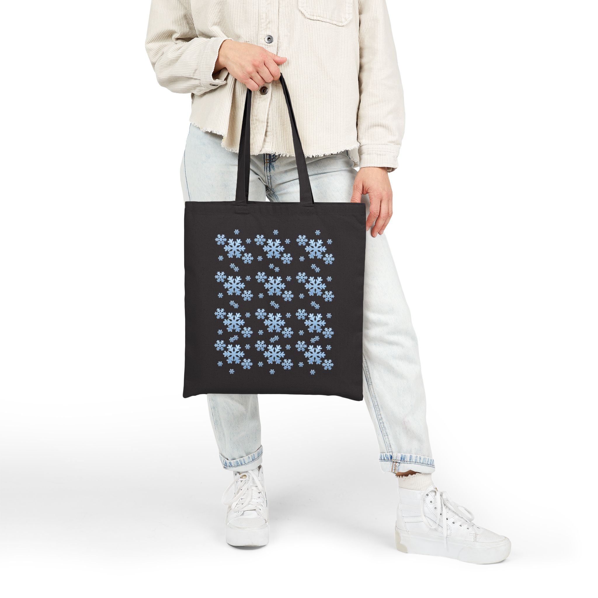 Snowflake Cotton Tote Bag
