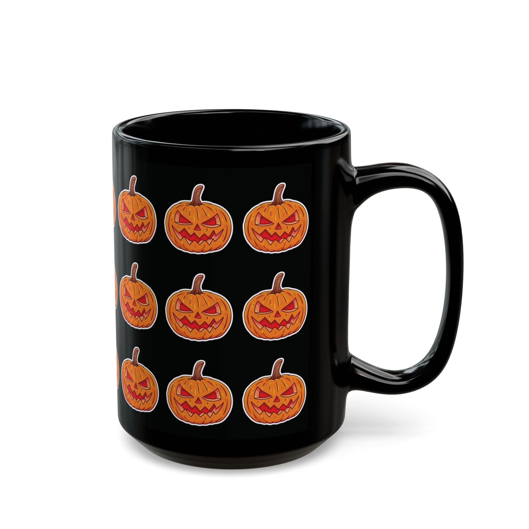 Spooky Pumpkin Black Mug (11oz, 15oz)