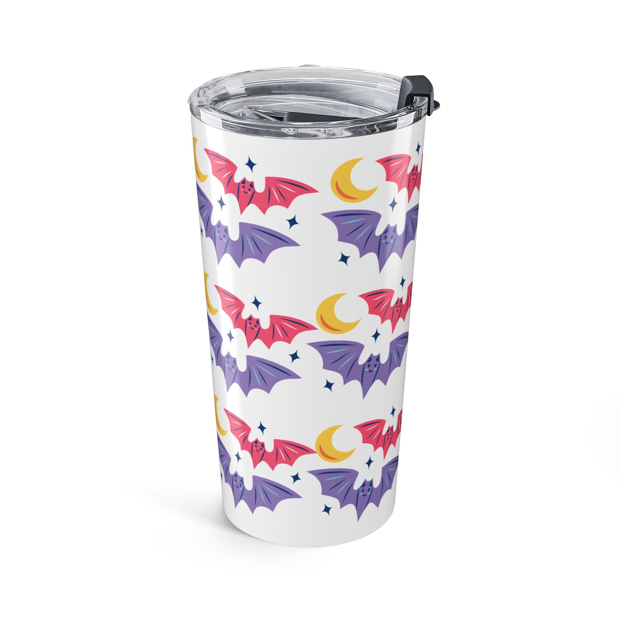 Cute Bats With Crescent Moon Tumbler