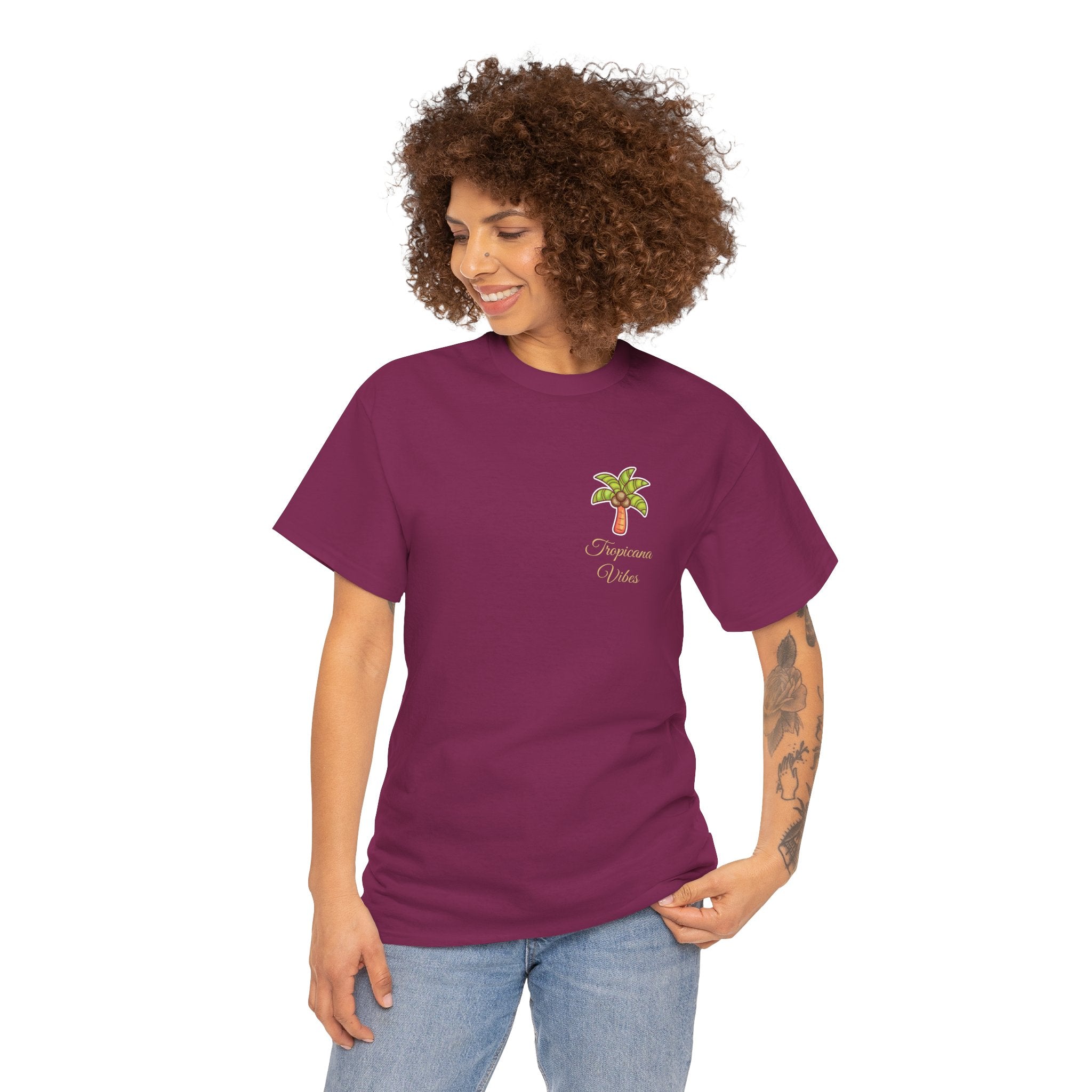 Tropicana Vibes T-Shirt — Tropical Palm Beach Graphic Tee