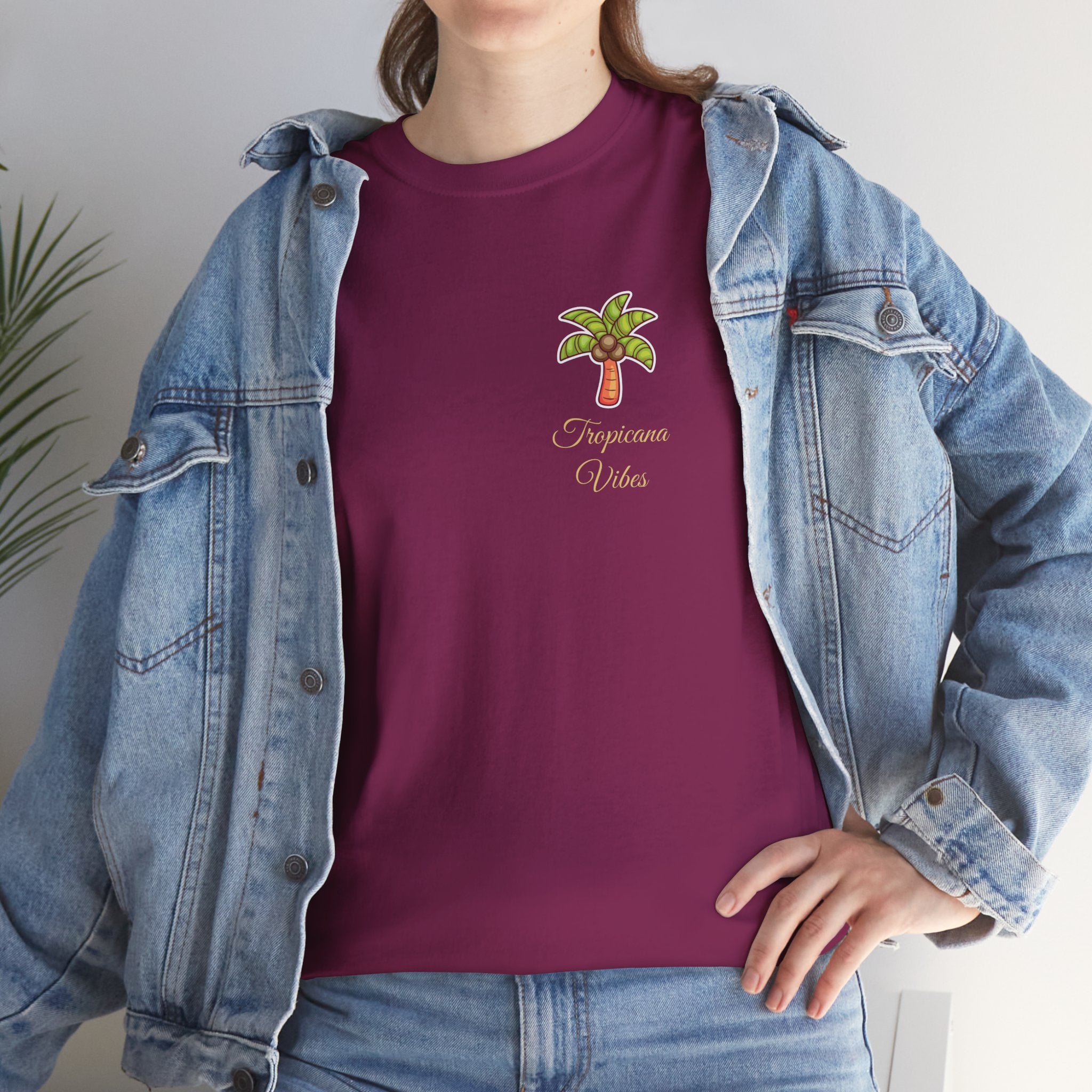 Tropicana Vibes T-Shirt — Tropical Palm Beach Graphic Tee