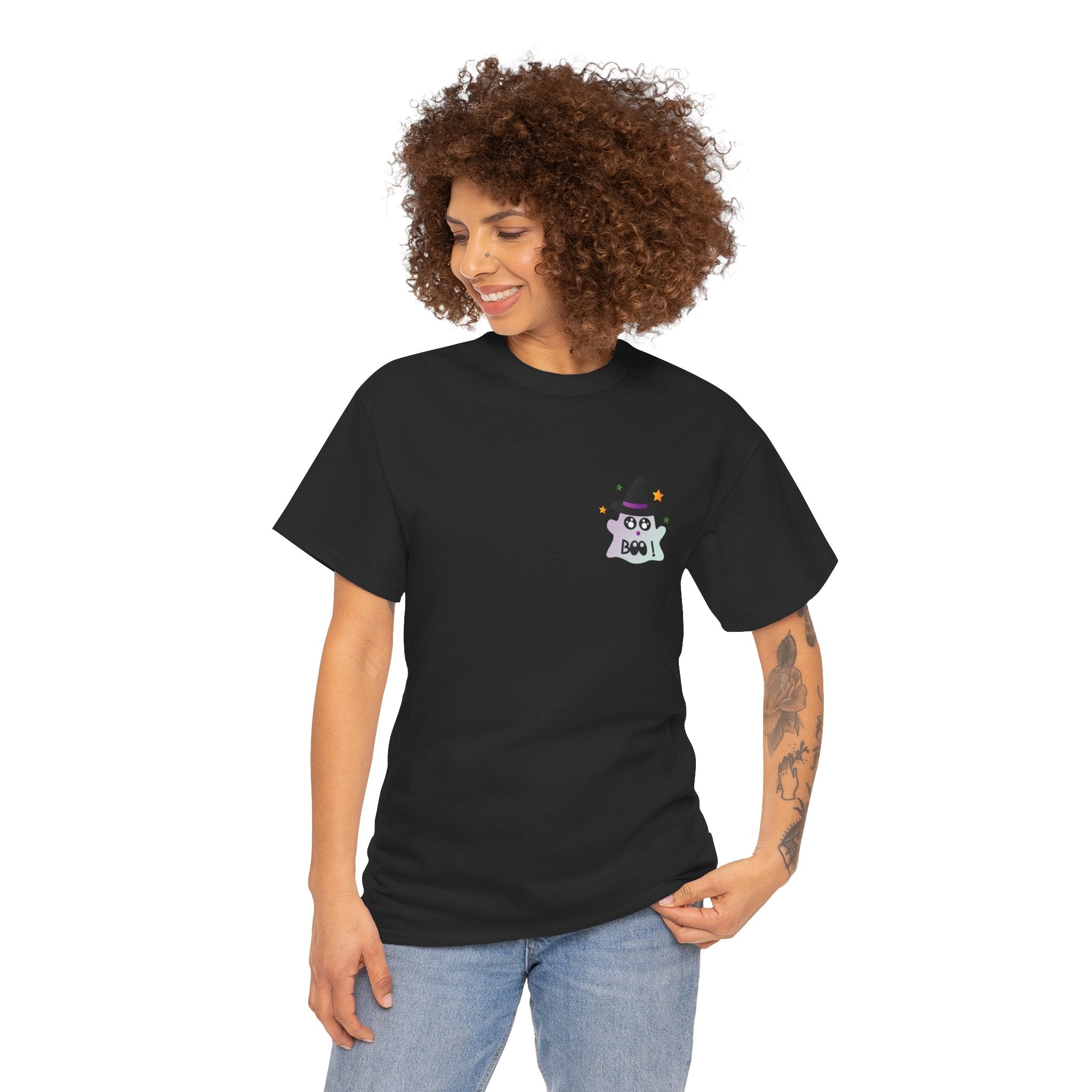 Little Ghost-Witch Unisex Heavy Cotton Tee