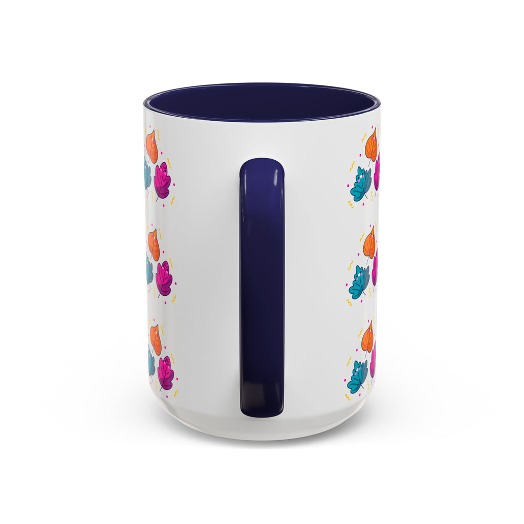 Bright Vibrant Leaves Accent Coffee Mug (11, 15 oz)