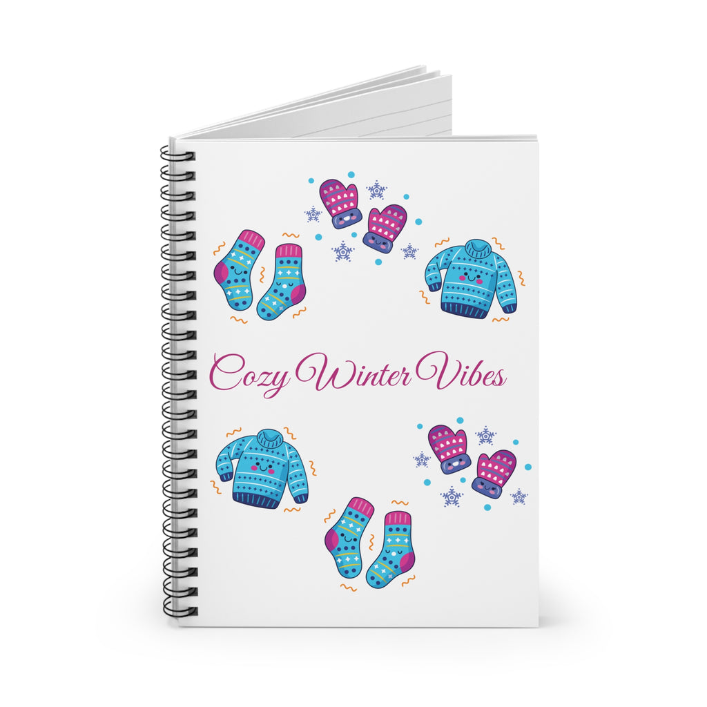 Cozy Winter Vibes Spiral Notebook — Ruled Line