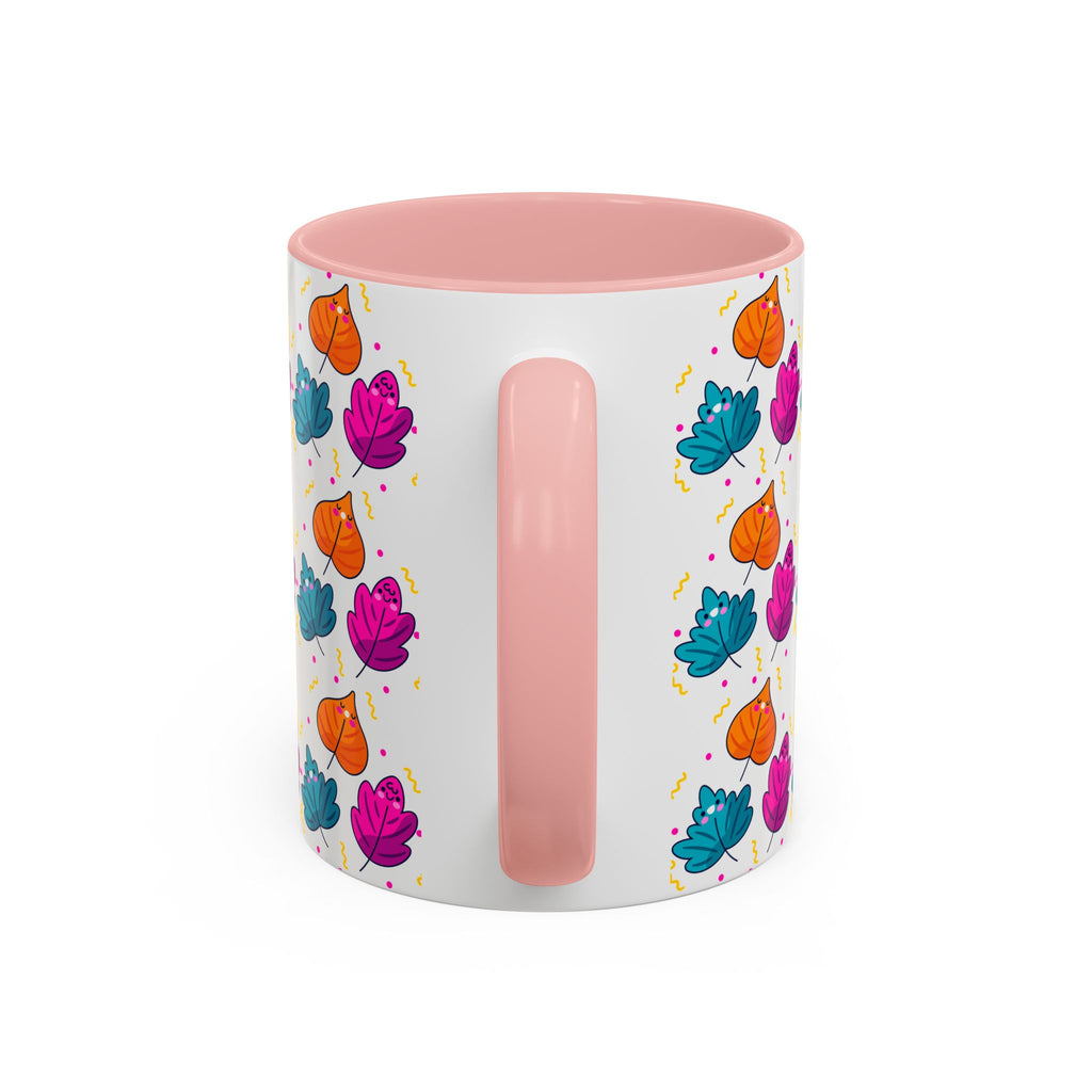 Bright Vibrant Leaves Accent Coffee Mug (11, 15 oz)