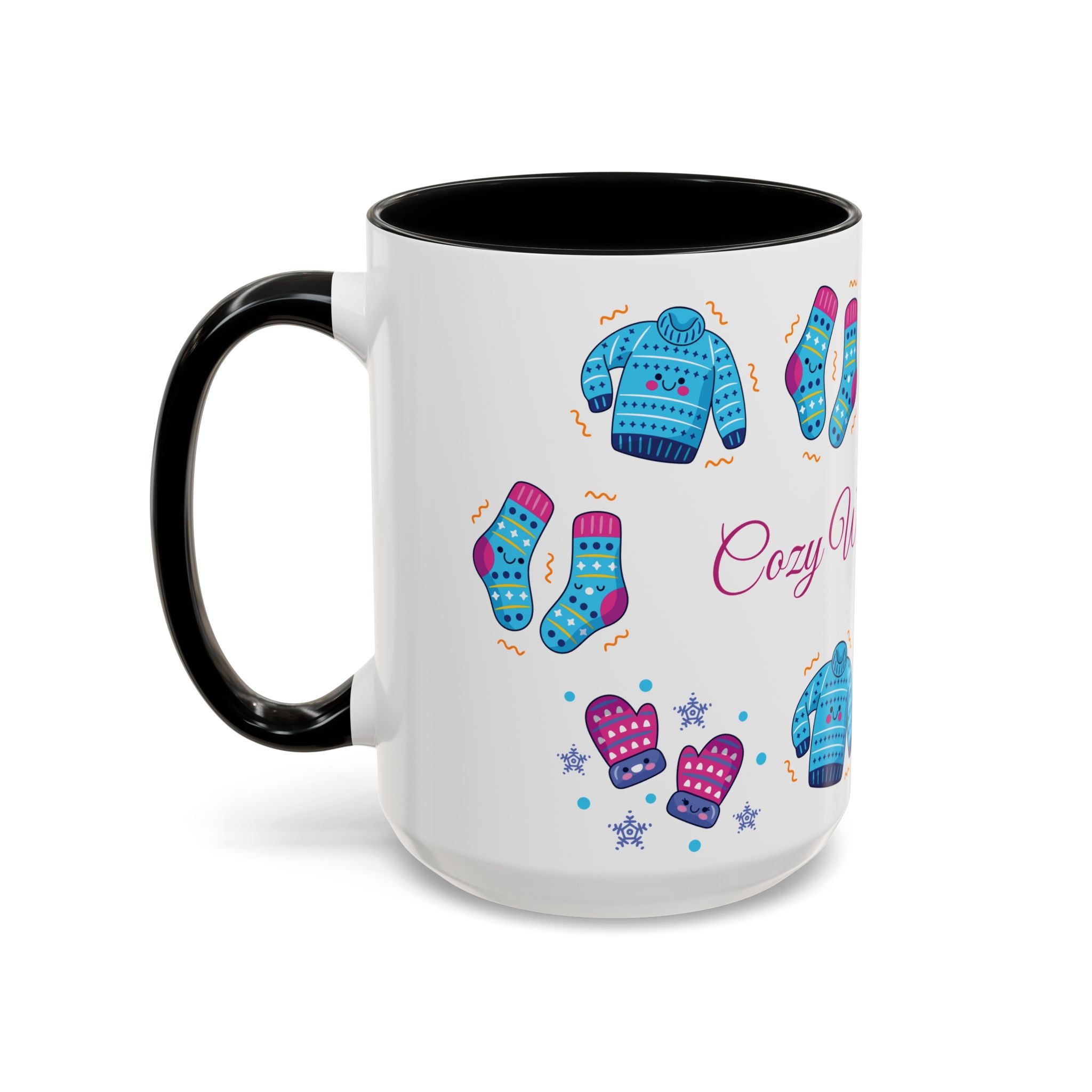 Cozy Winter Vibes Accent Coffee Mug — 11/15oz