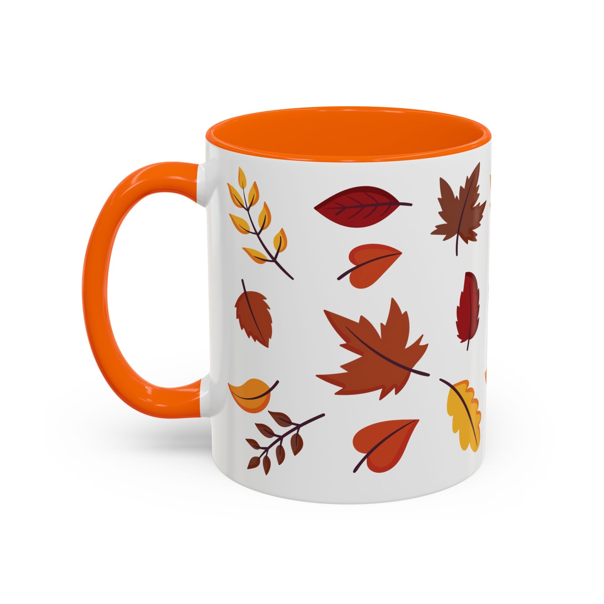 Autumn Leaves Accent Coffee Mug (11, 15oz)