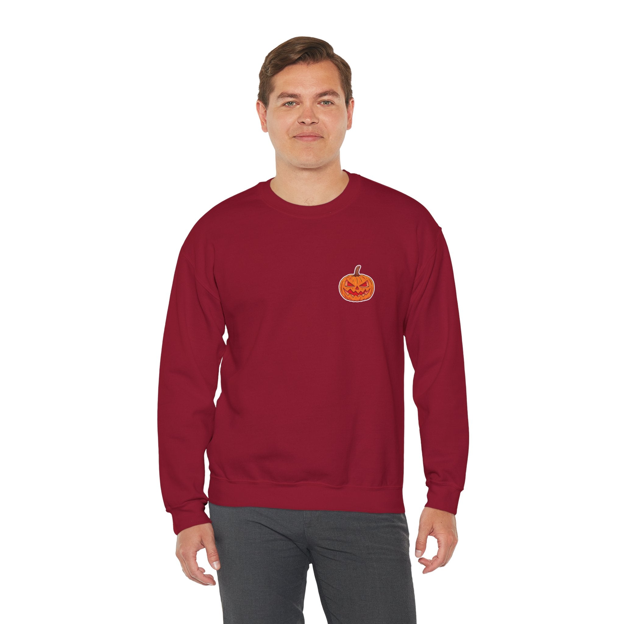 Spooky Pumpkin Unisex Heavy Blend™ Crewneck Sweatshirt