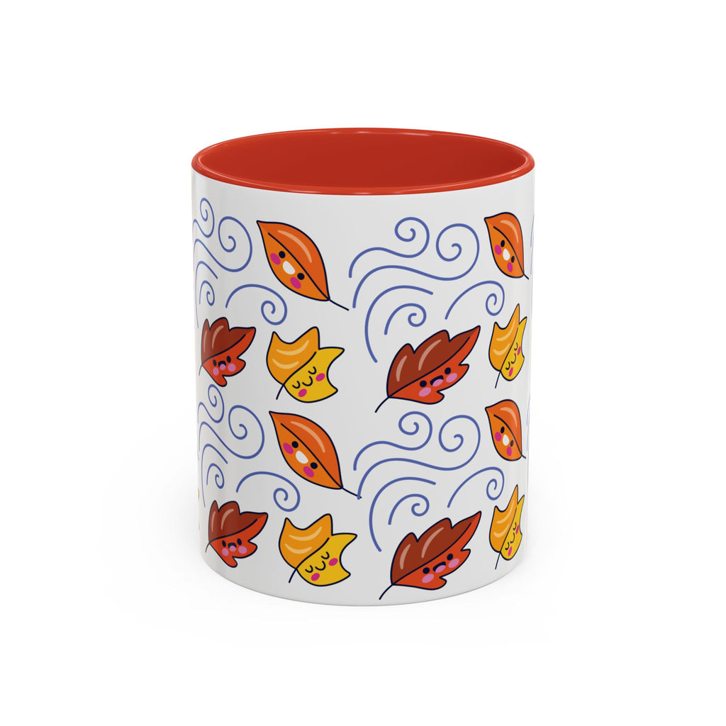 Leaves and Wind Accent Coffee Mug (11, 15oz)