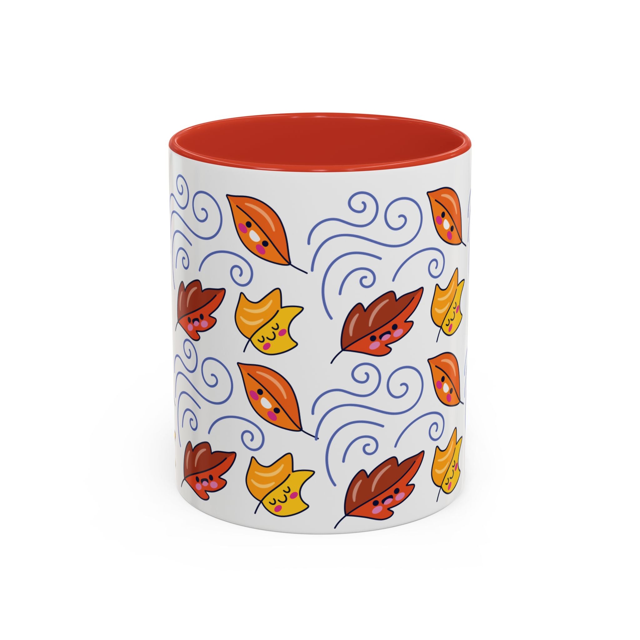Leaves and Wind Accent Coffee Mug (11, 15oz)