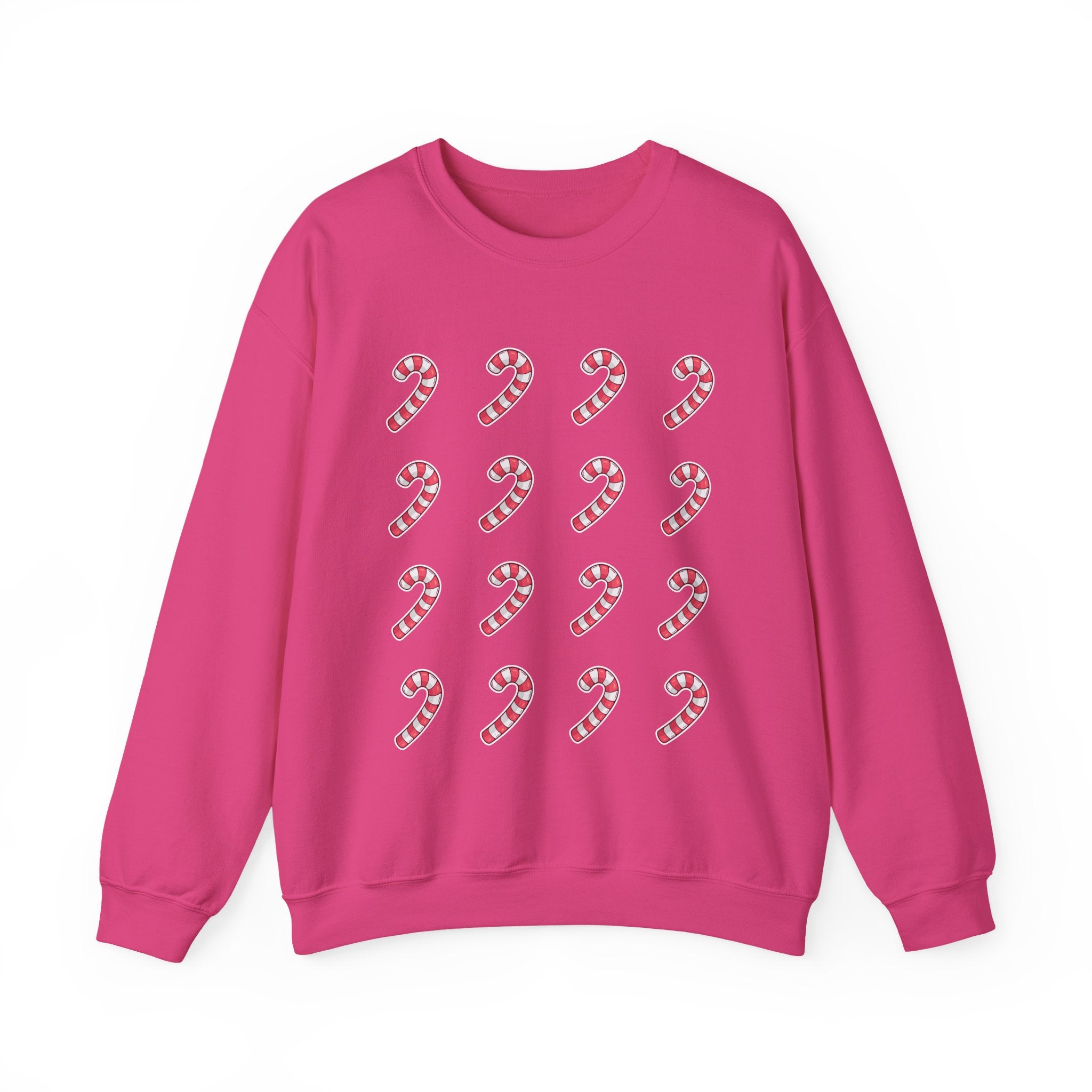 Candy Cane Pattern Crewneck Sweatshirt