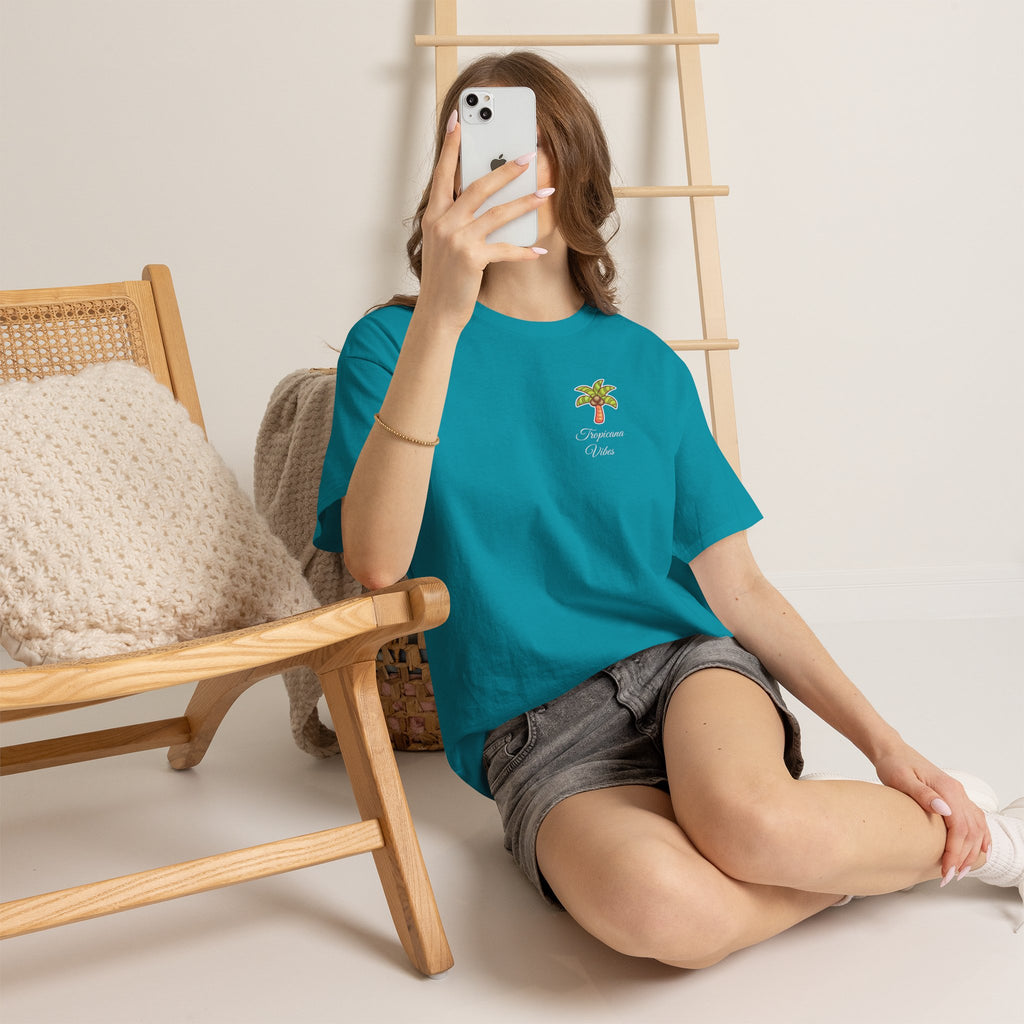 Tropicana Vibes T-Shirt — Tropical Palm Beach Graphic Tee