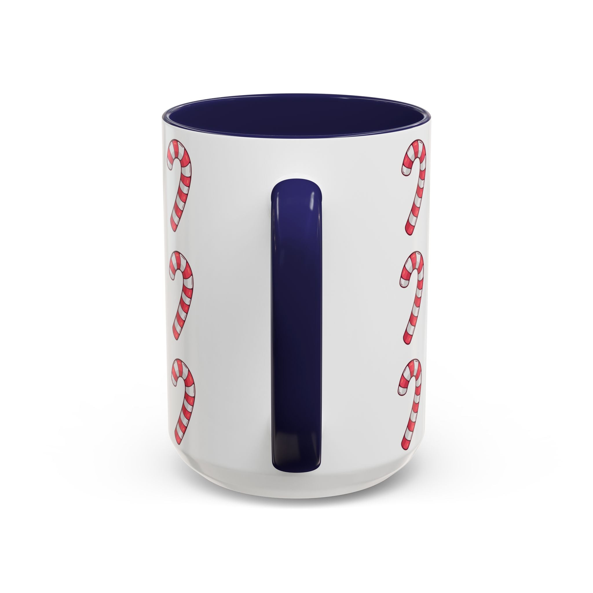 Candy Cane Pattern Accent Coffee Mug (11/15oz)