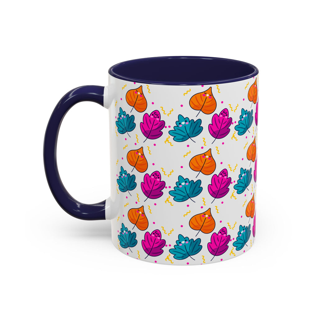 Bright Vibrant Leaves Accent Coffee Mug (11, 15 oz)