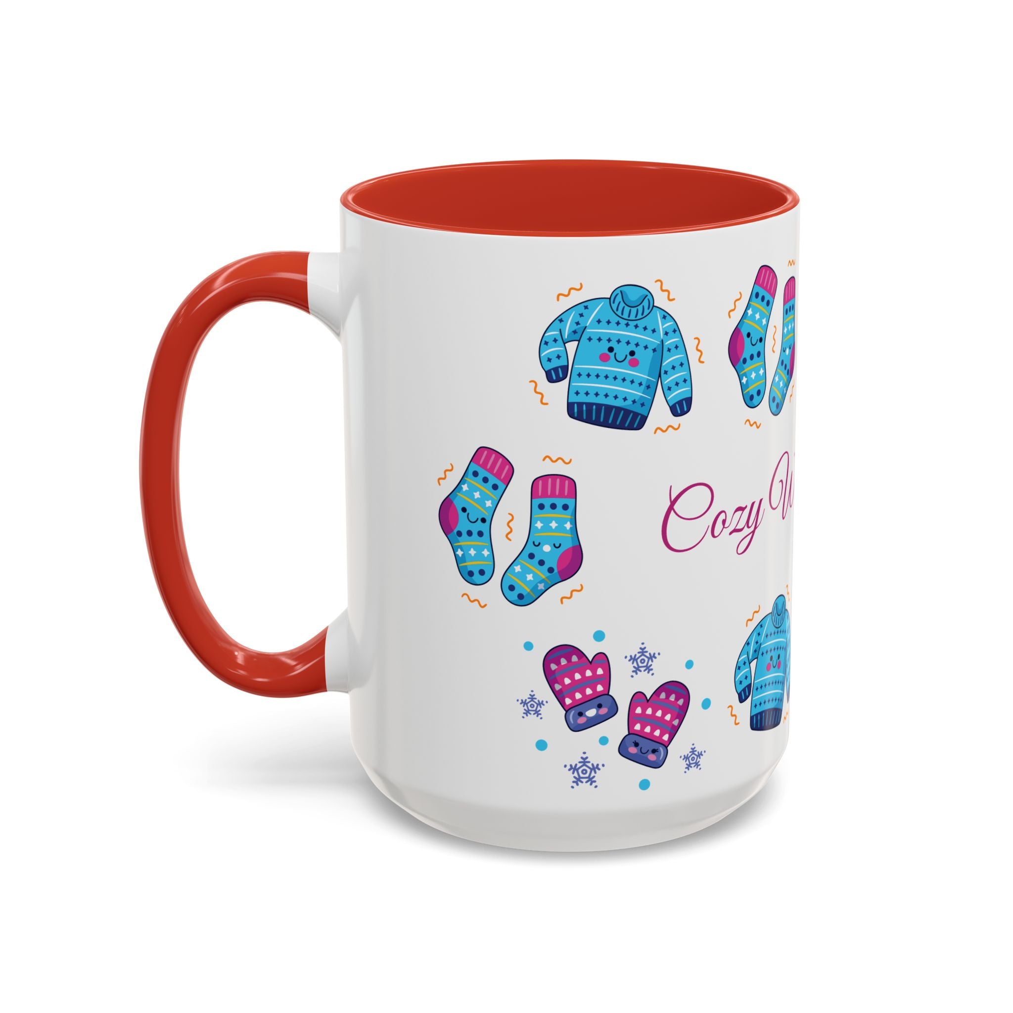 Cozy Winter Vibes Accent Coffee Mug — 11/15oz