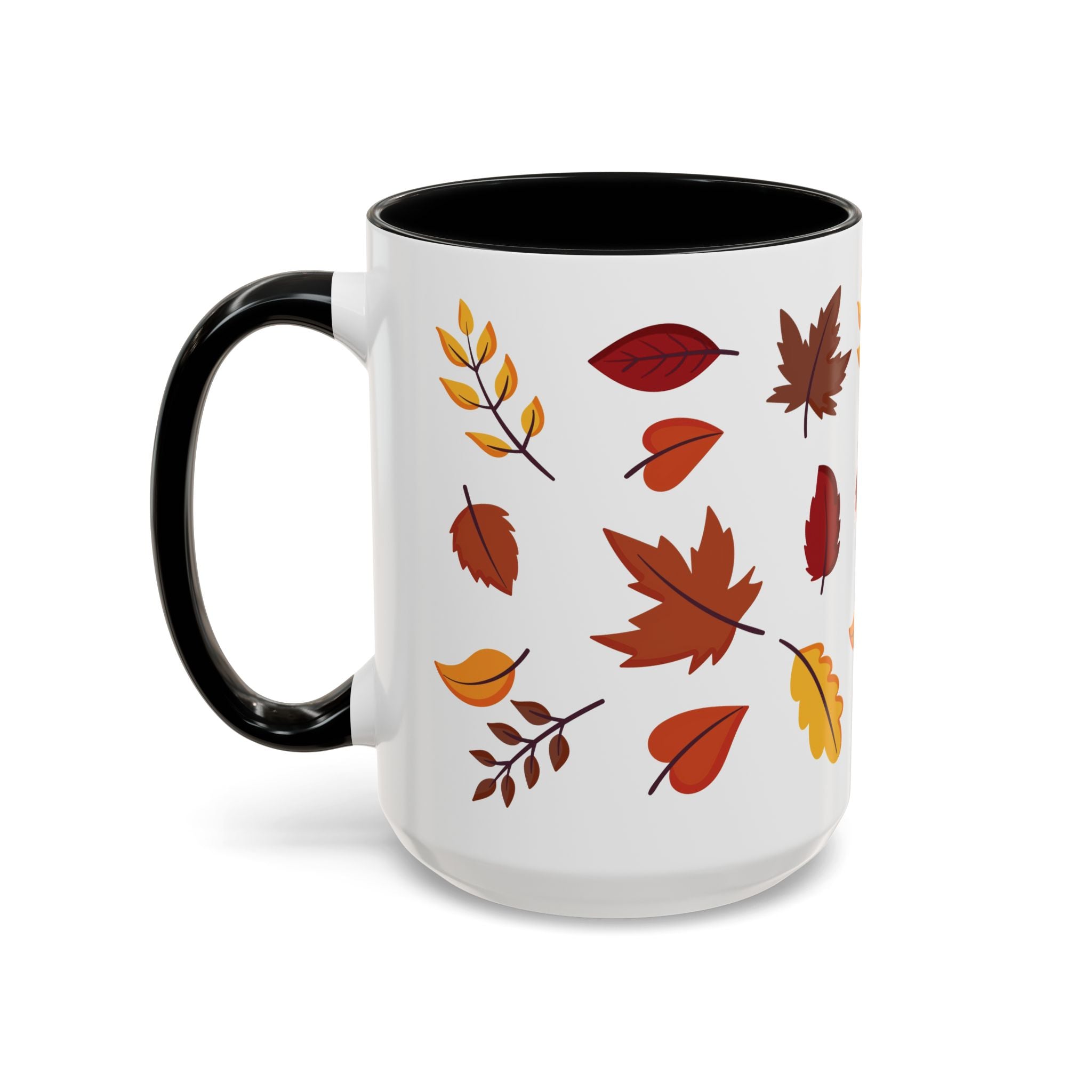 Autumn Leaves Accent Coffee Mug (11, 15oz)