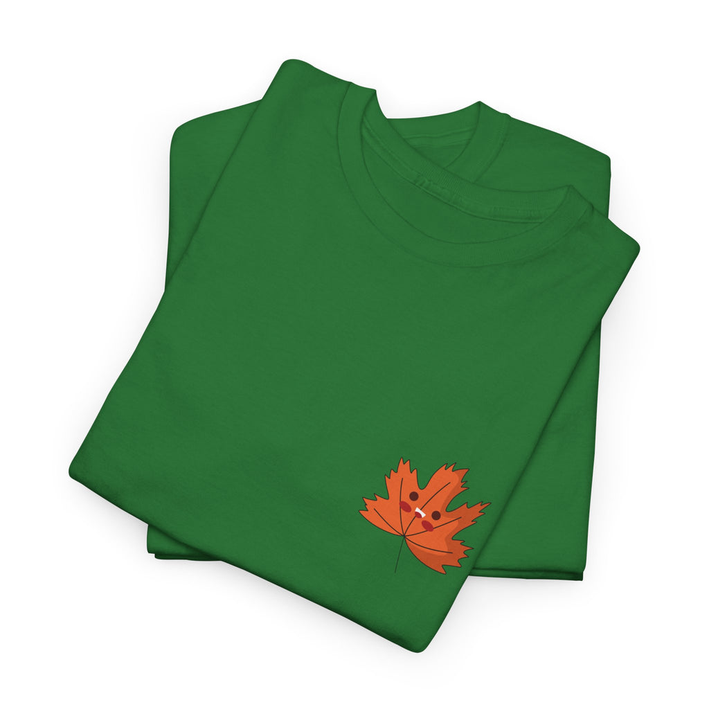 Cute Autumn Leaf Unisex Heavy Cotton Tee