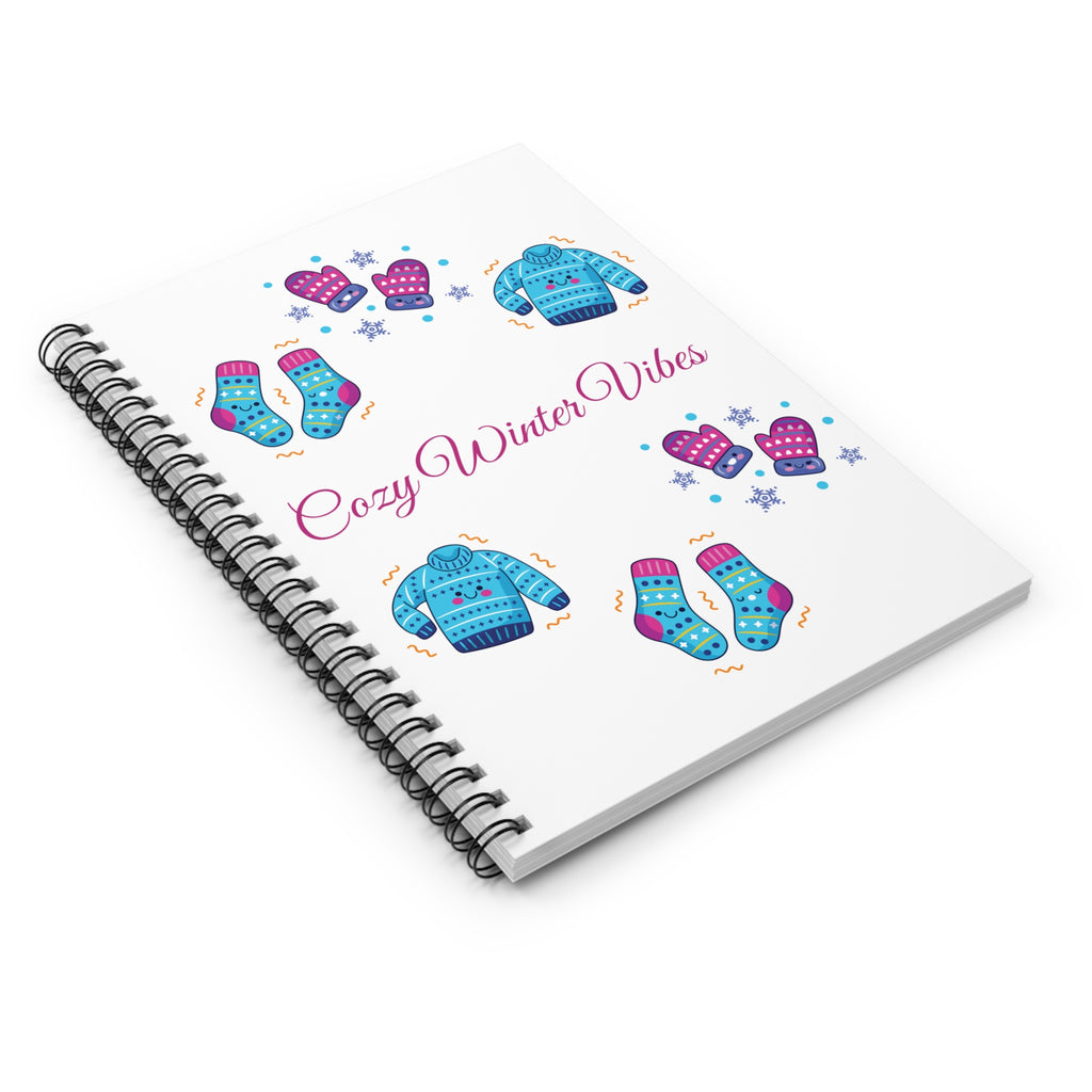 Cozy Winter Vibes Spiral Notebook — Ruled Line