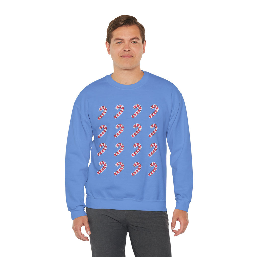 Candy Cane Pattern Crewneck Sweatshirt