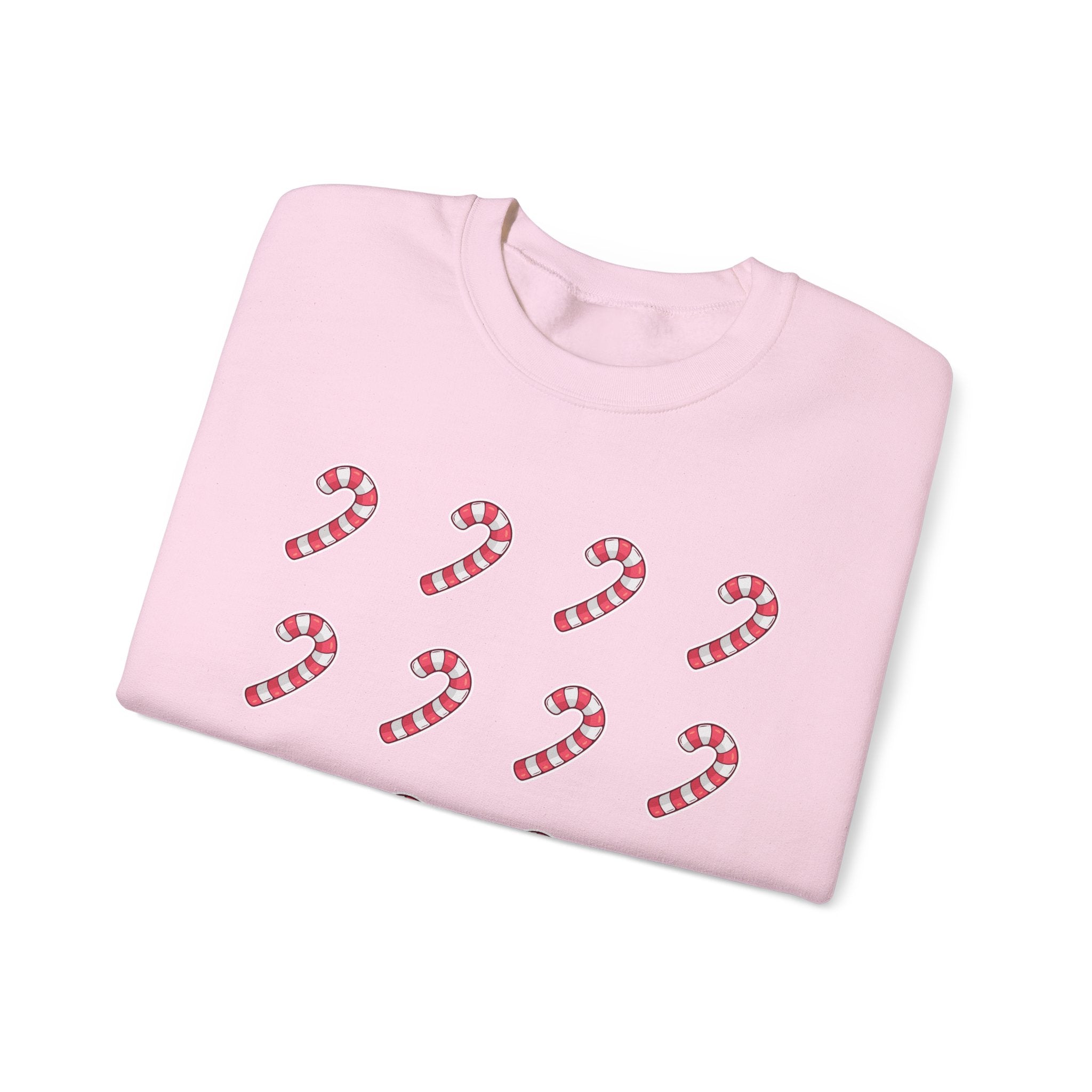 Candy Cane Pattern Crewneck Sweatshirt