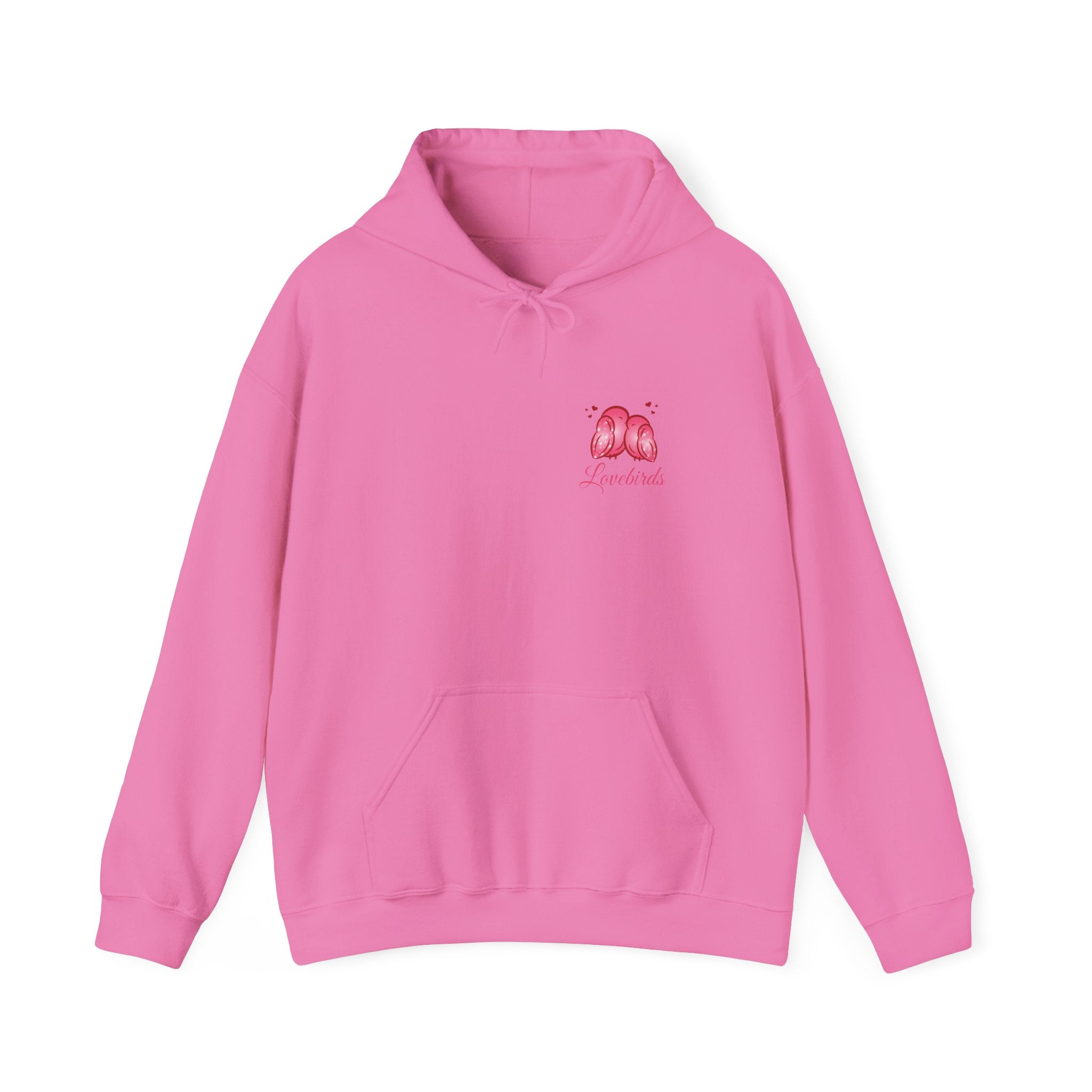 ''Lovebirds'' Hoodie — Cute Pink Lovebirds Hooded Sweatshirt
