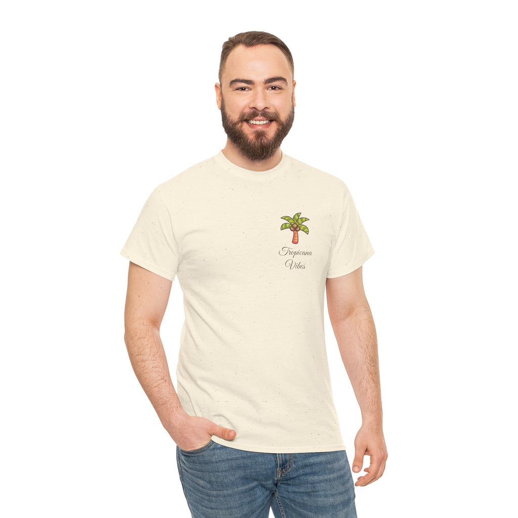 Tropicana Vibes T-Shirt — Tropical Palm Beach Graphic Tee