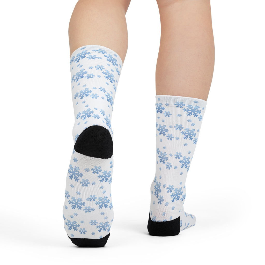 Snowflake Sublimation Crew Socks