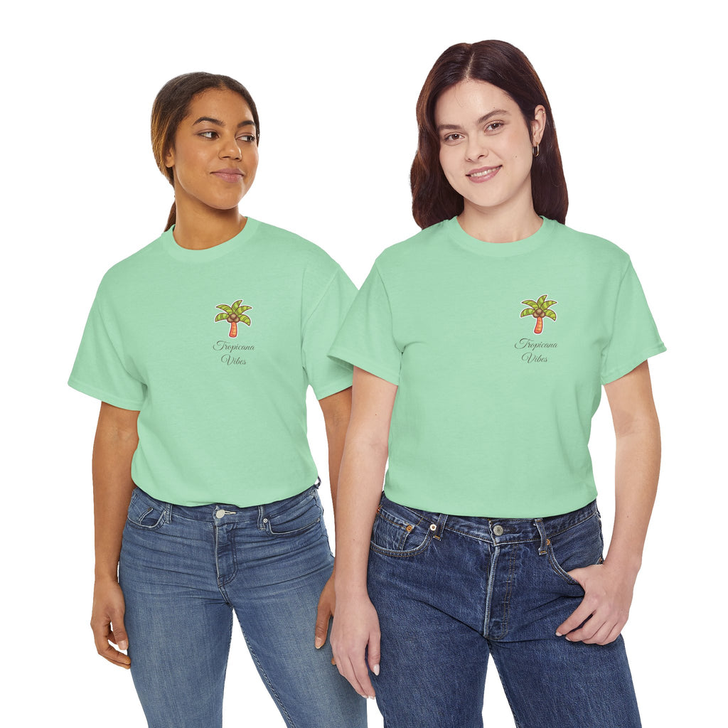 Tropicana Vibes T-Shirt — Tropical Palm Beach Graphic Tee