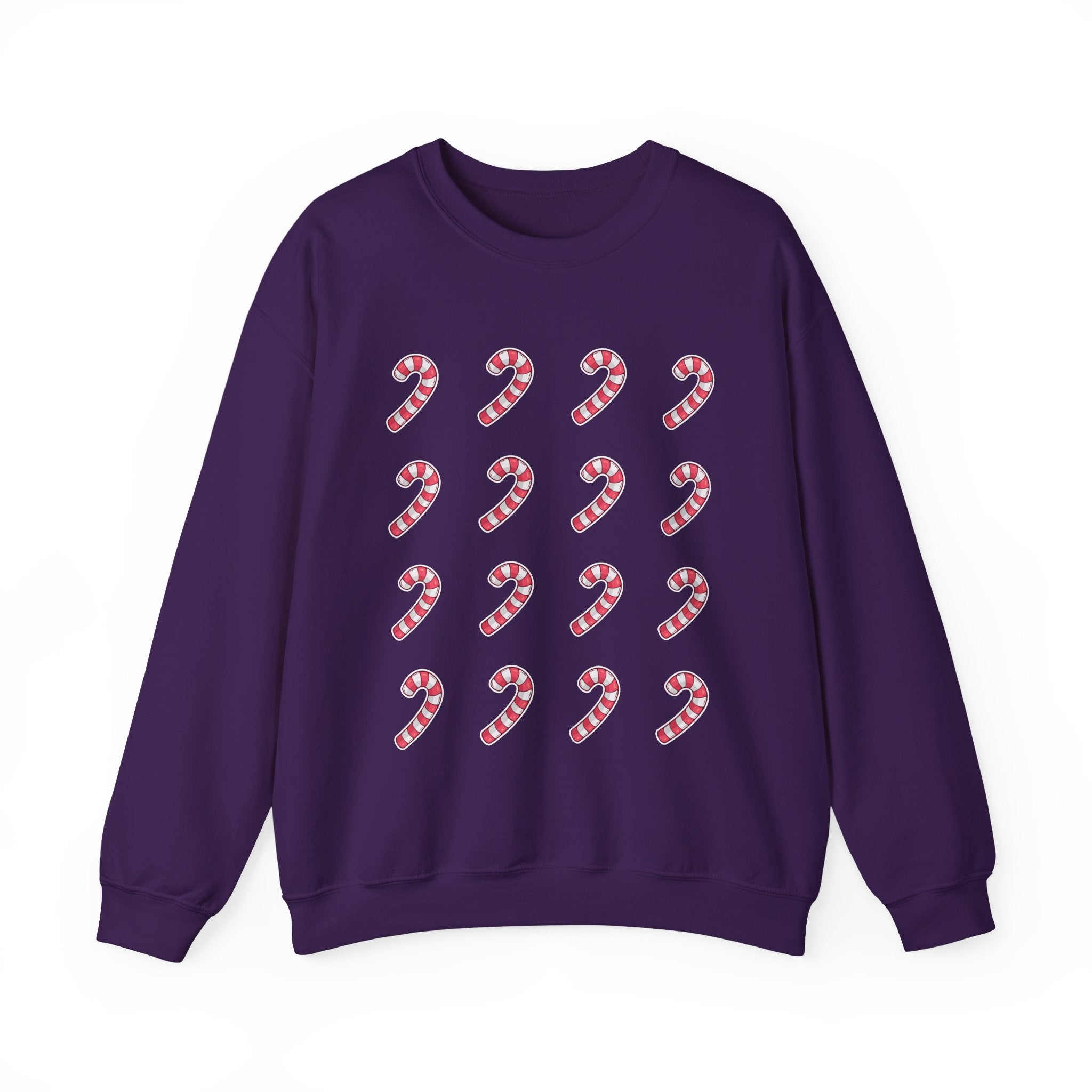 Candy Cane Pattern Crewneck Sweatshirt